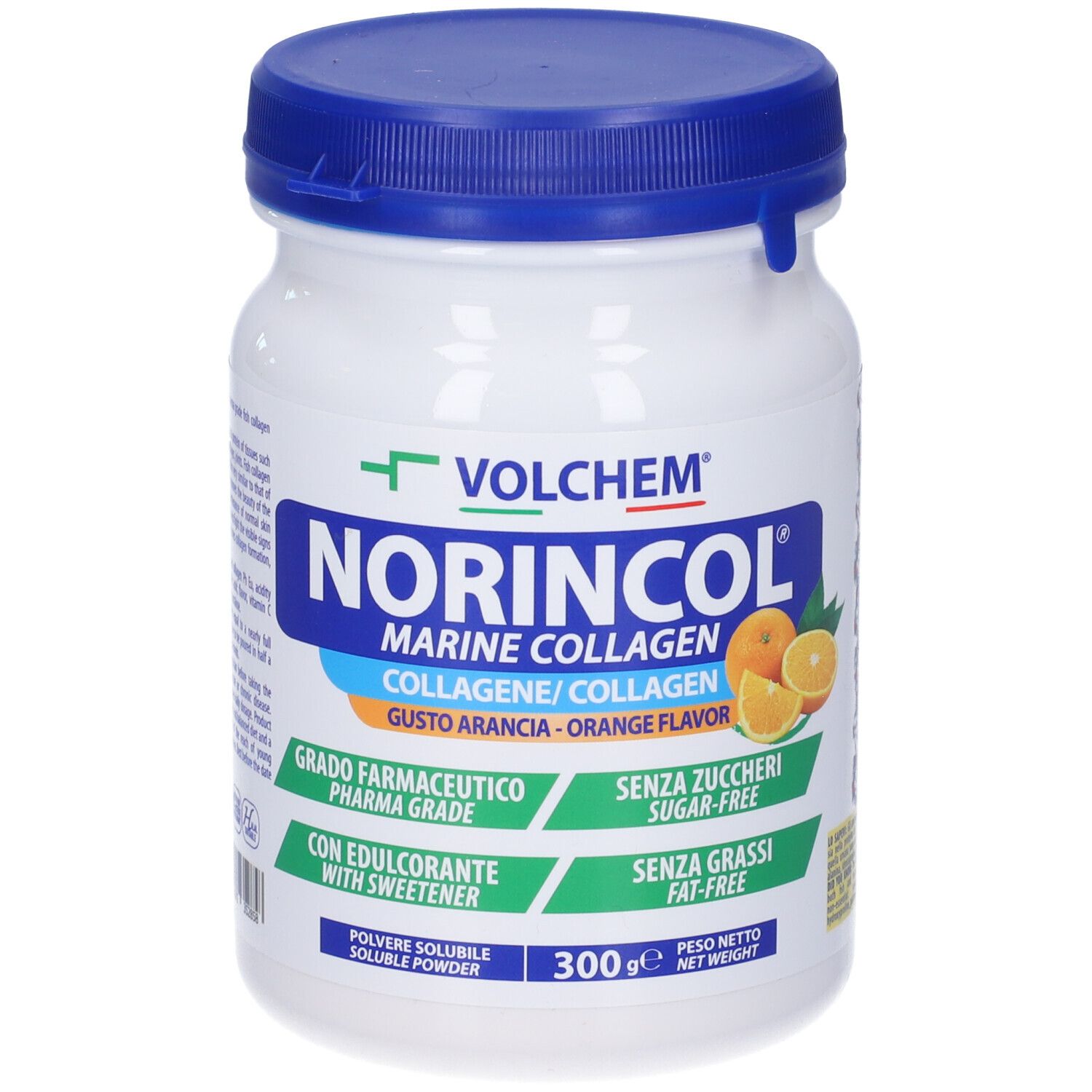 VOLCHEM Norincol Marine Collagen Collagene Marino Idrolizzato In Polvere Solubile - Gusto Limone