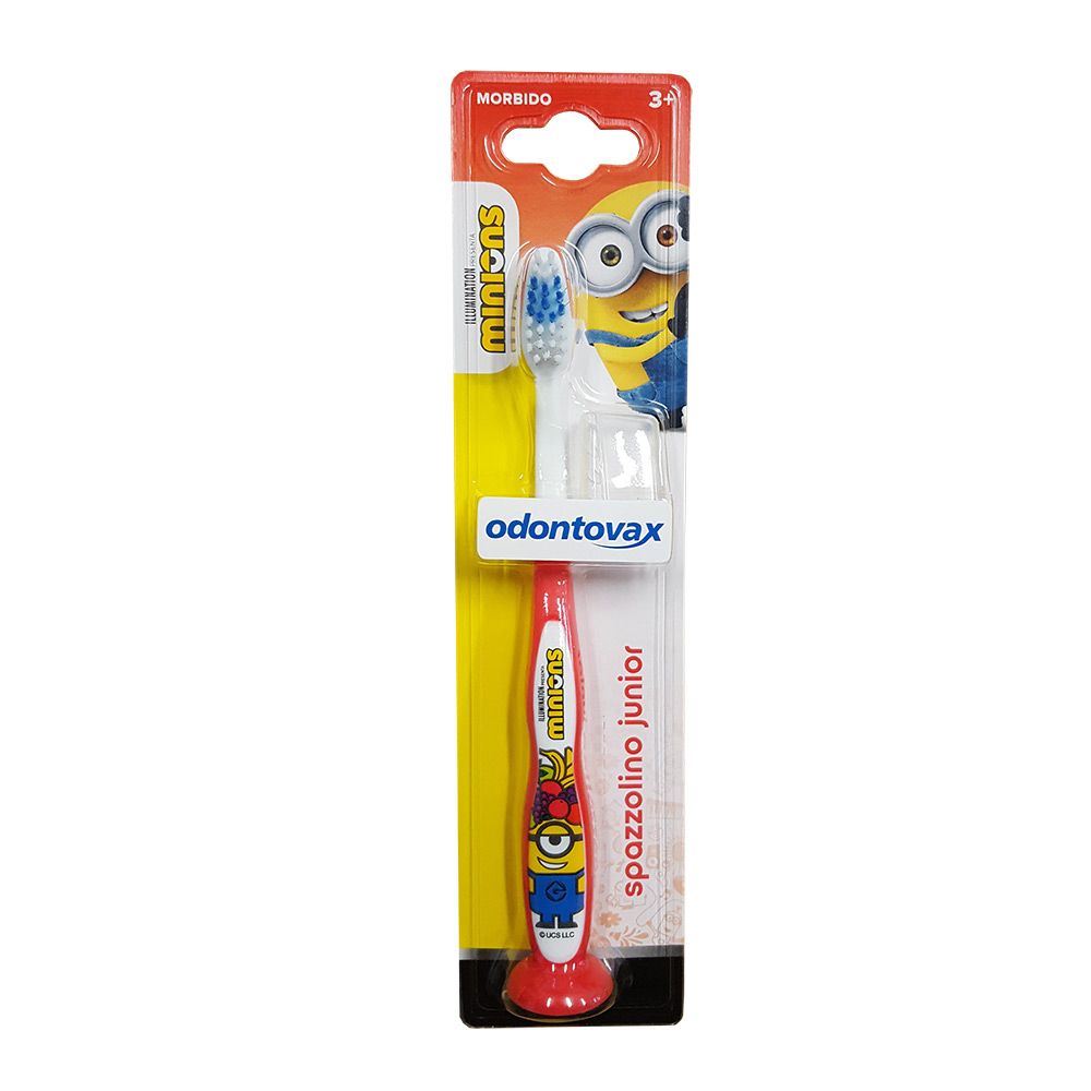 Odontovax Spazzolino Junior Minions Rosso Igiene Orale