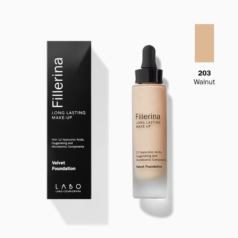 Labo Fillerina Long Lasting Make Up Velvet Fundation Colore 203 - risparmia il 20% con il codice: SWISSE20