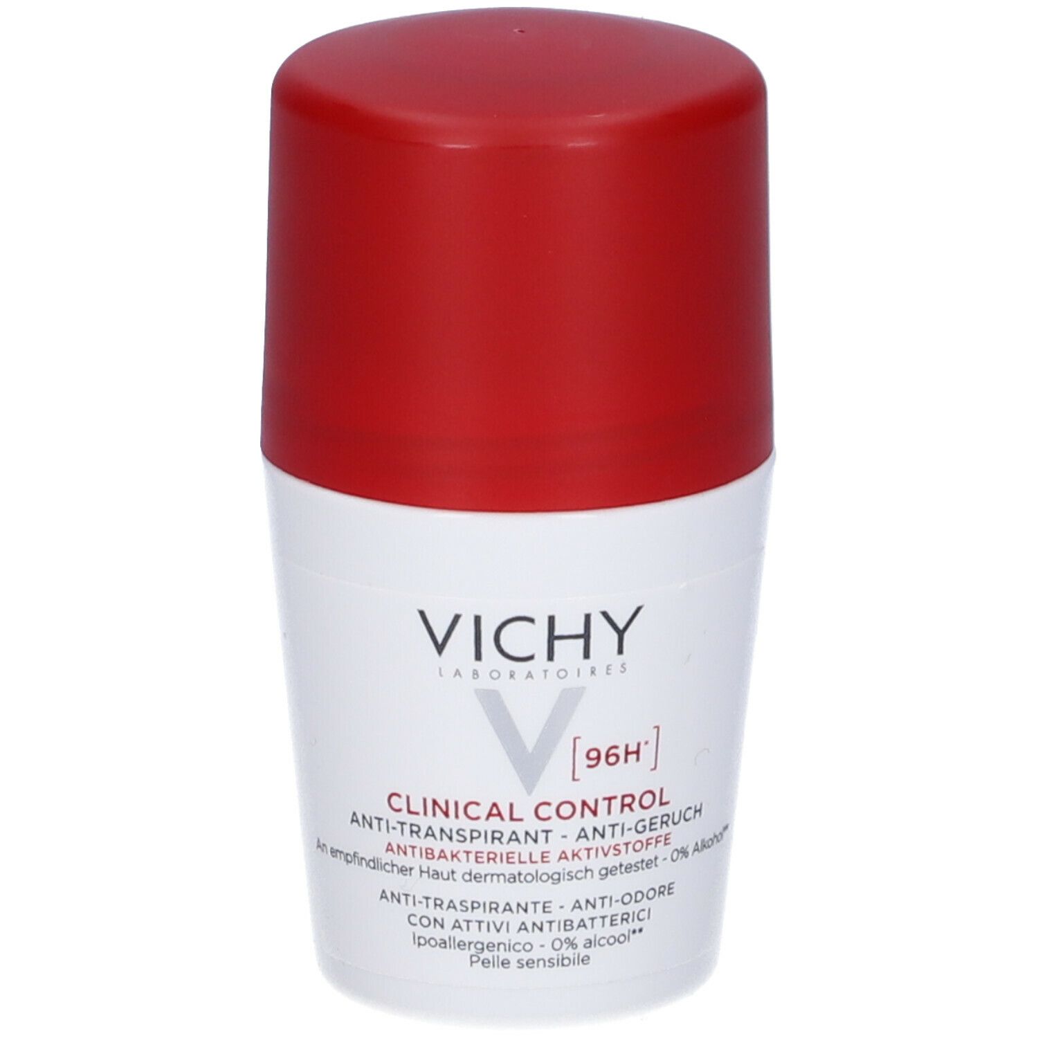 Image of Vichy Deodorante Clinical Control 96H Anti -Traspirante. No Alcool. Anti -Batterico. Ipoallergenico. Pelli Sensibili. Anti -Odore. 50 ml