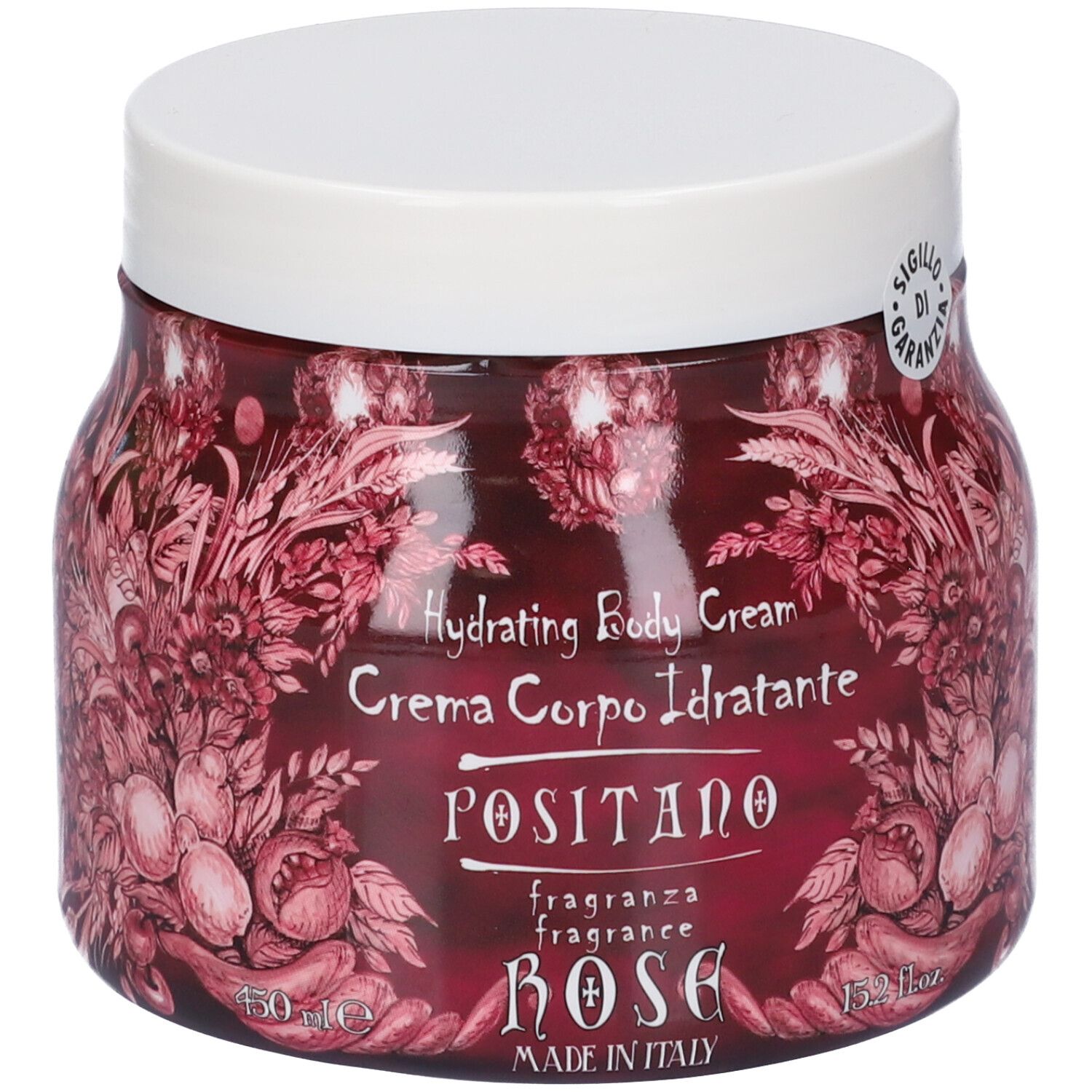 Rudy Profumi Crema Corpo Idratante Linea Positano Rosa Damascena