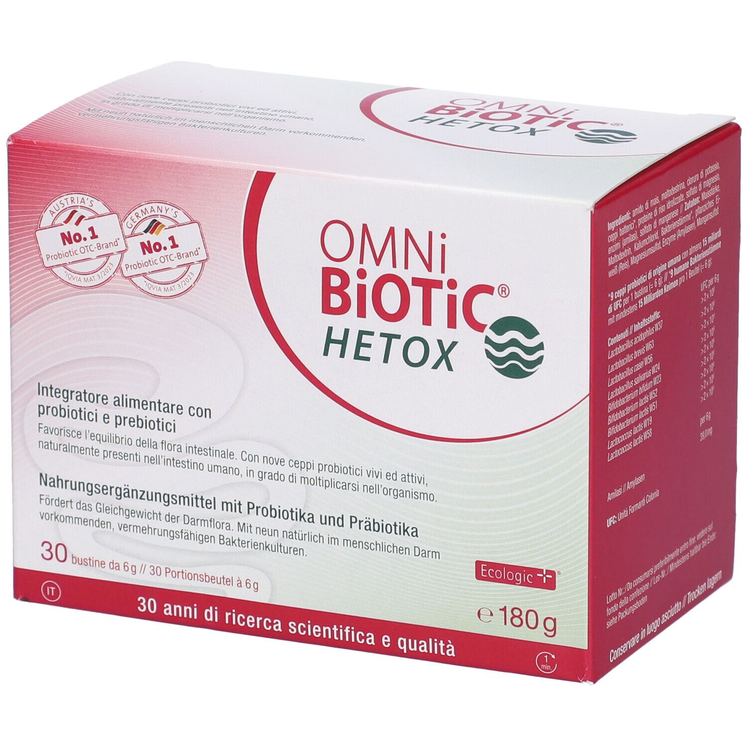 Omni Biotic Hetox 30 Bustine Da 6 G 180 g Polvere per soluzione orale