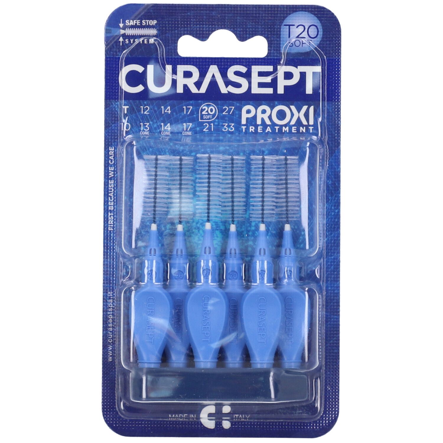 Curasept Proxi T20 Soft Blue6P 1 St Zahnbürste