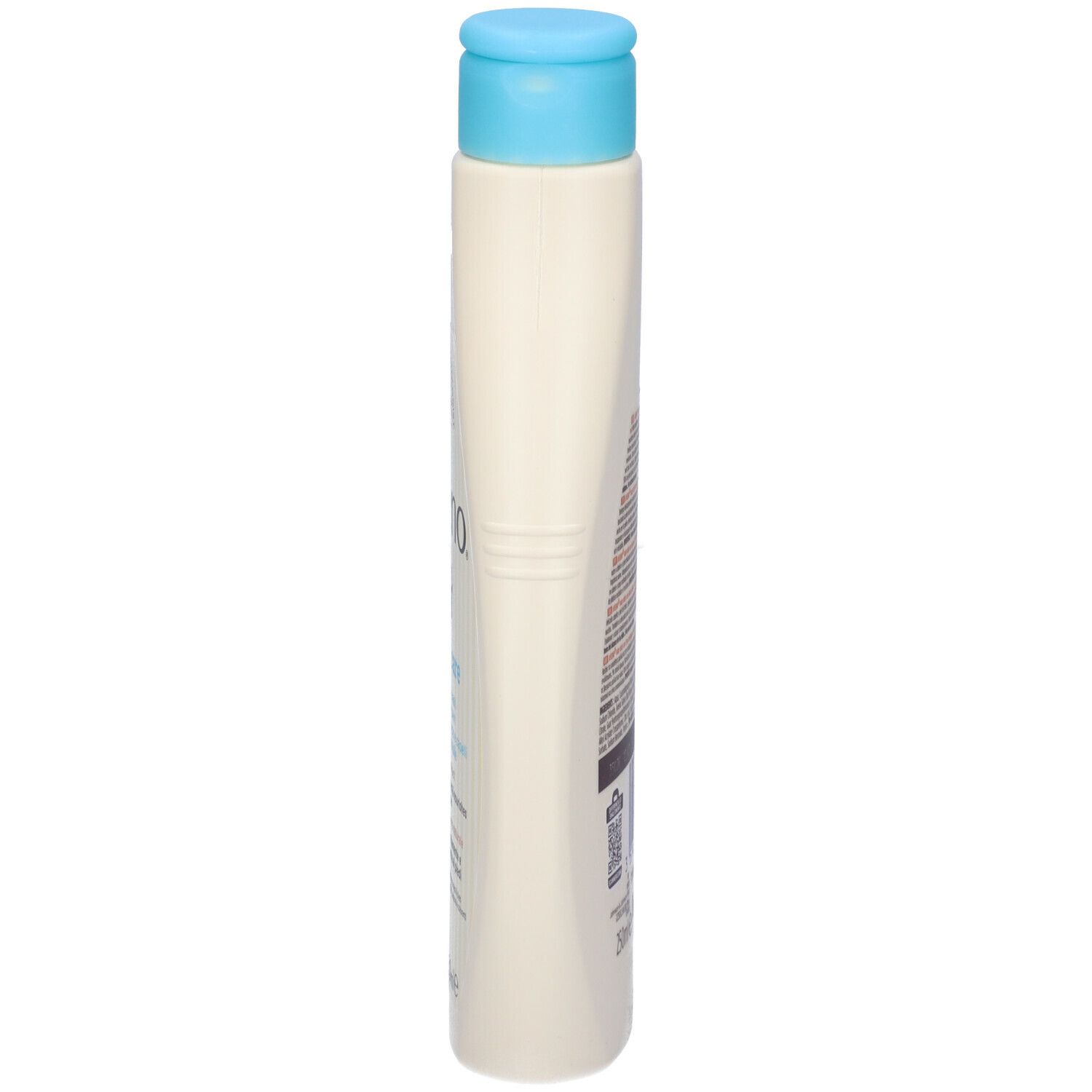Flacone Aveeno Baby Daily Care, blu. Vista laterale.