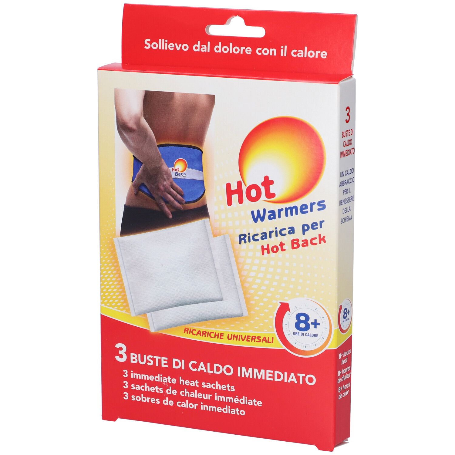 Hot Warmers Sollievo Dal Dolore Con Il Calore Ricarica 3 pz Altro