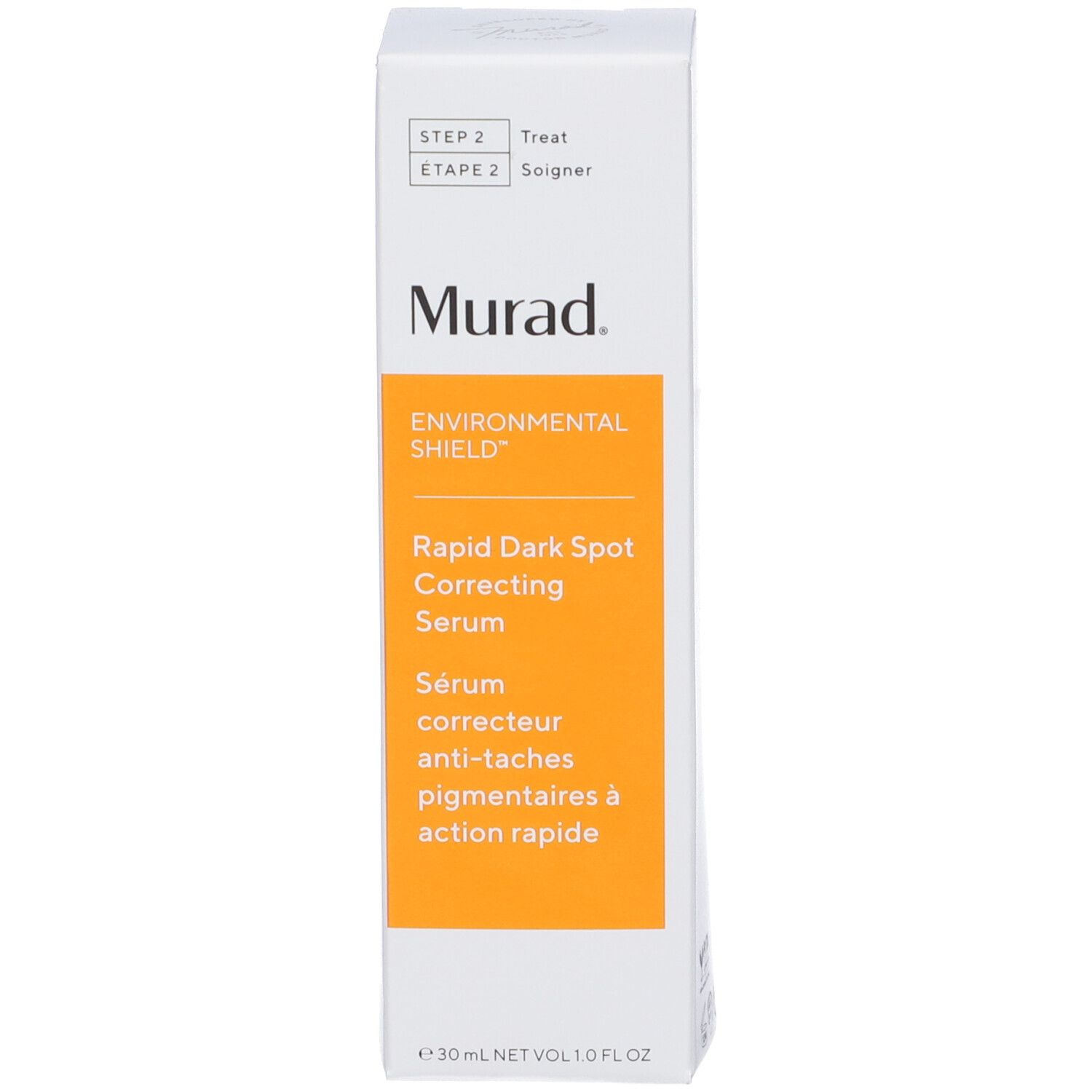Schachtel mit Text: Murad, Rapid Dark Spot Correcting Serum.