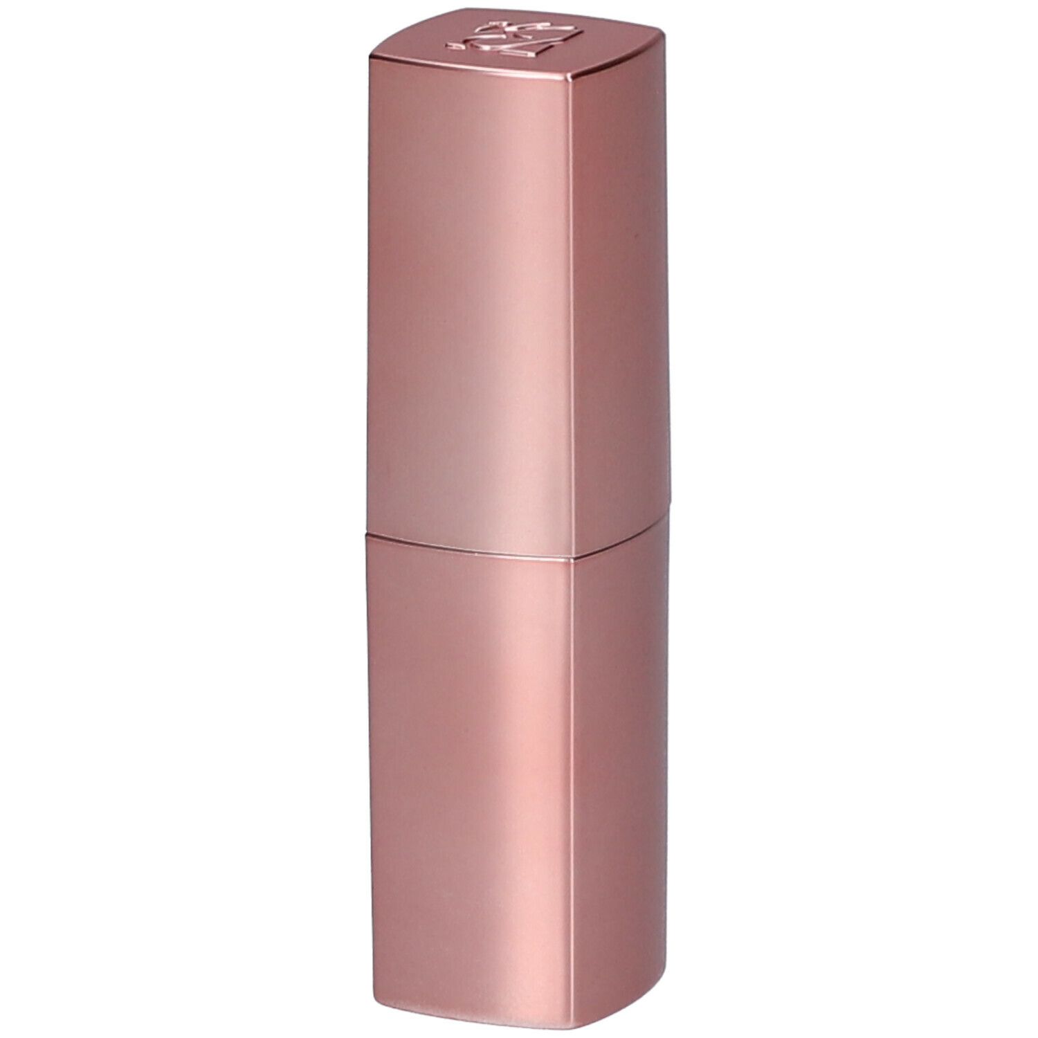 Rossetto rosa in astuccio ottagonale. Parte superiore con logo. Superficie lucida.