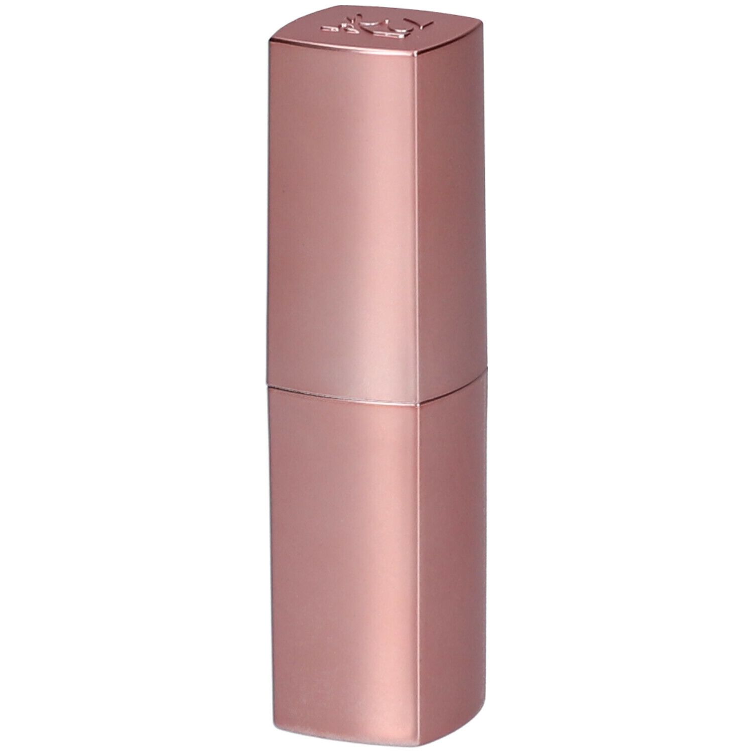 Rossetto rosa in astuccio ottagonale. Parte superiore con logo. Superficie lucida.
