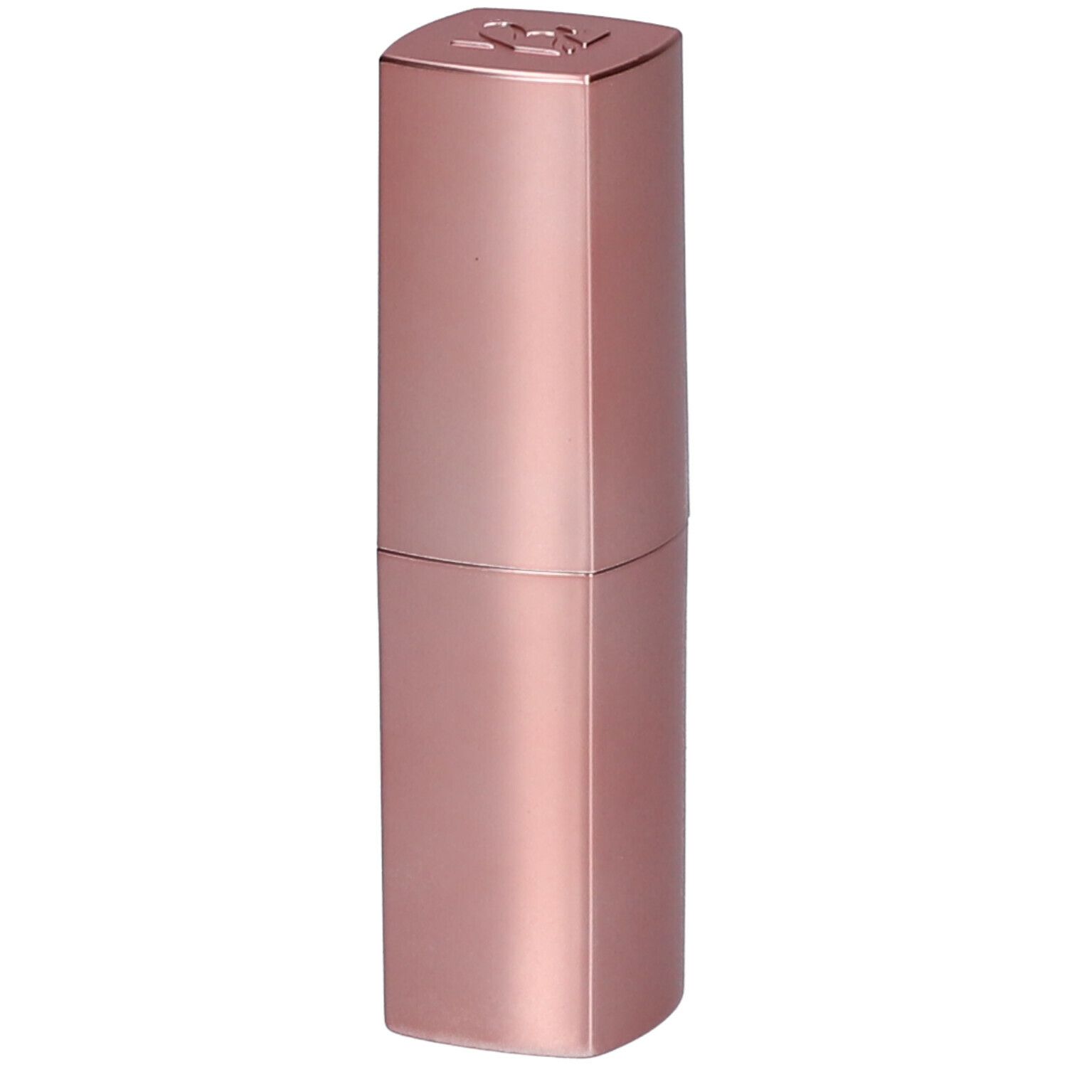 Rossetto rosa in astuccio ottagonale. Parte superiore con logo. Superficie lucida.