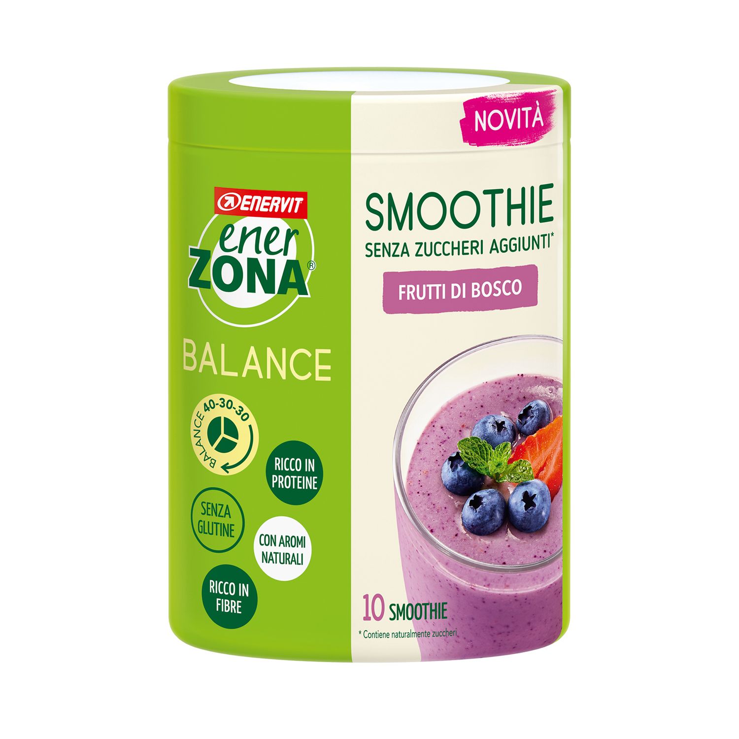 ENERVIT® EnerZONA Smoothie Frutti di Bosco 300 g Polvere per soluzione