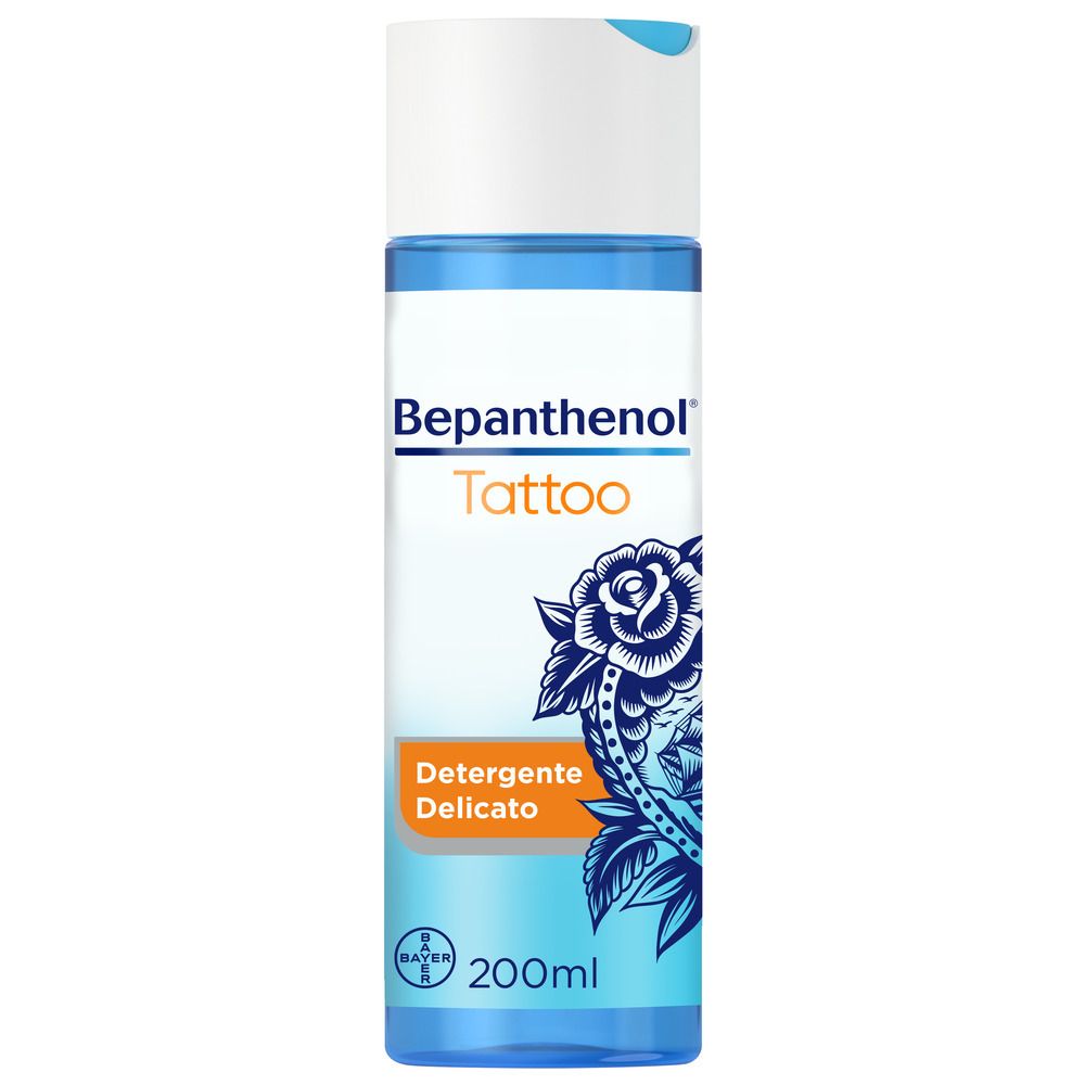 Bepanthenol Tattoo Detergente Delicato Tatuaggio con Pantenolo