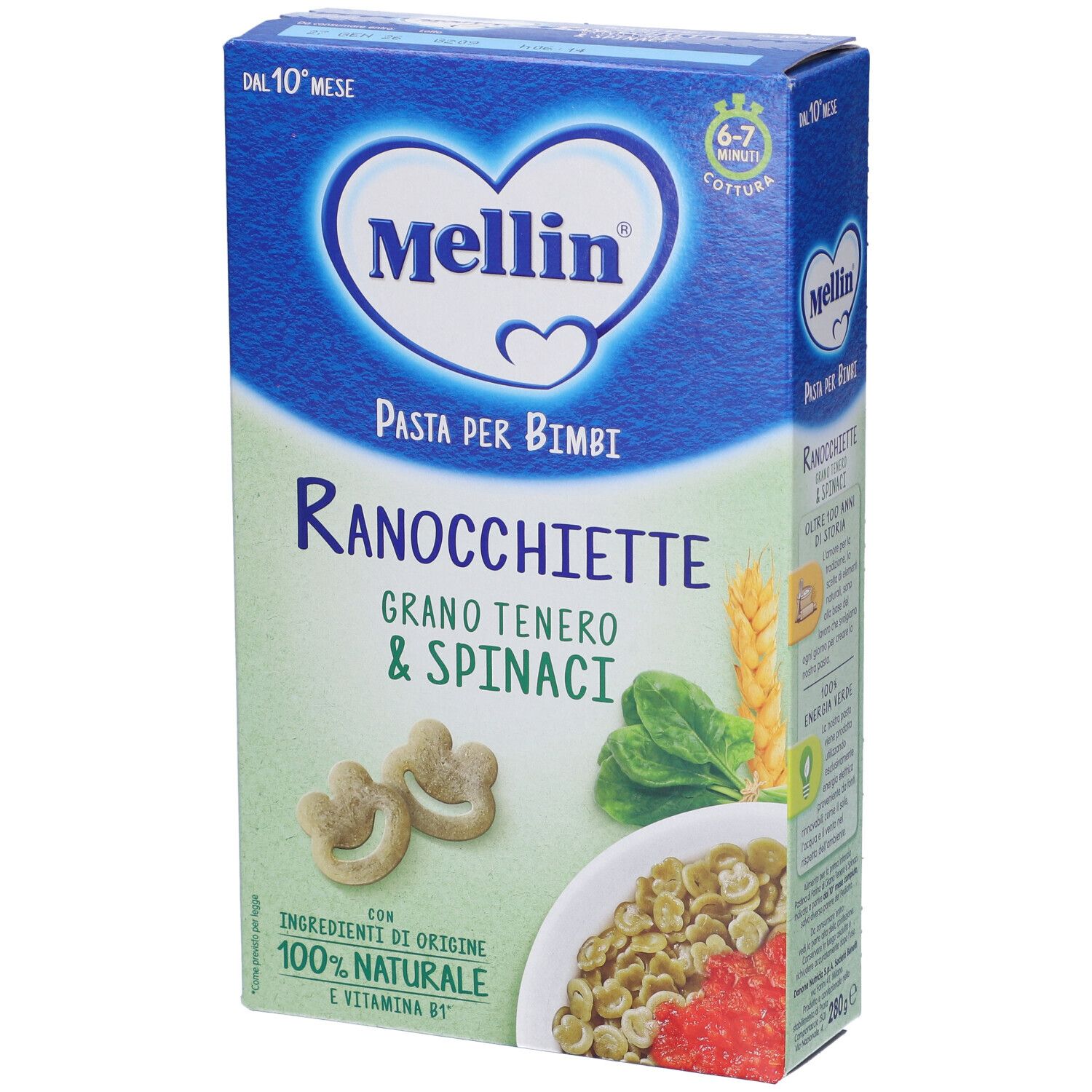 Mellin Ranocchiette con Grano Tenero e Spinaci
