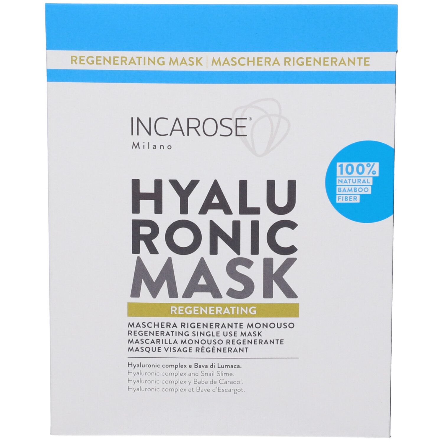 Incarose Hyaluronic Maschera Tessuto Rigenerante Monouso