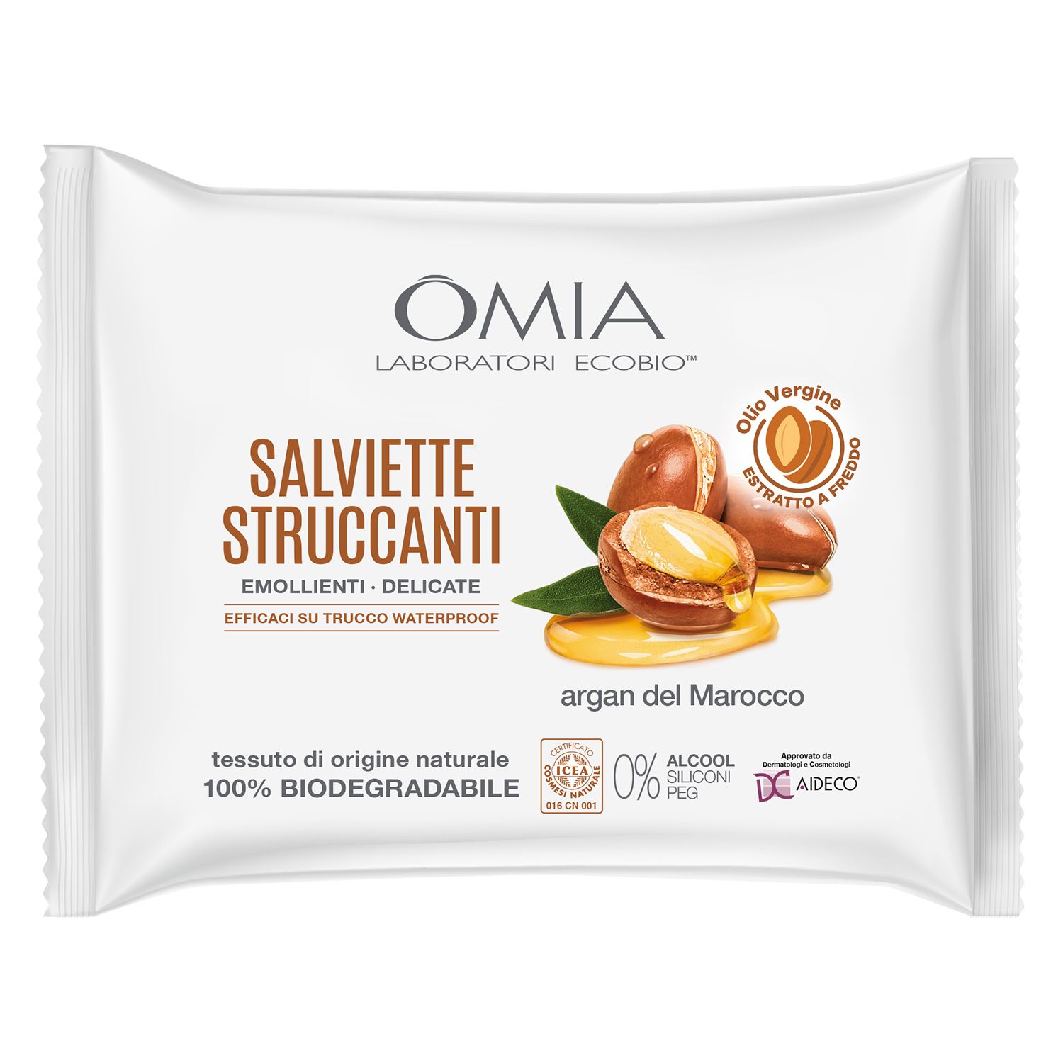 Salviette Struccanti Viso con Olio di Argan del Marocco