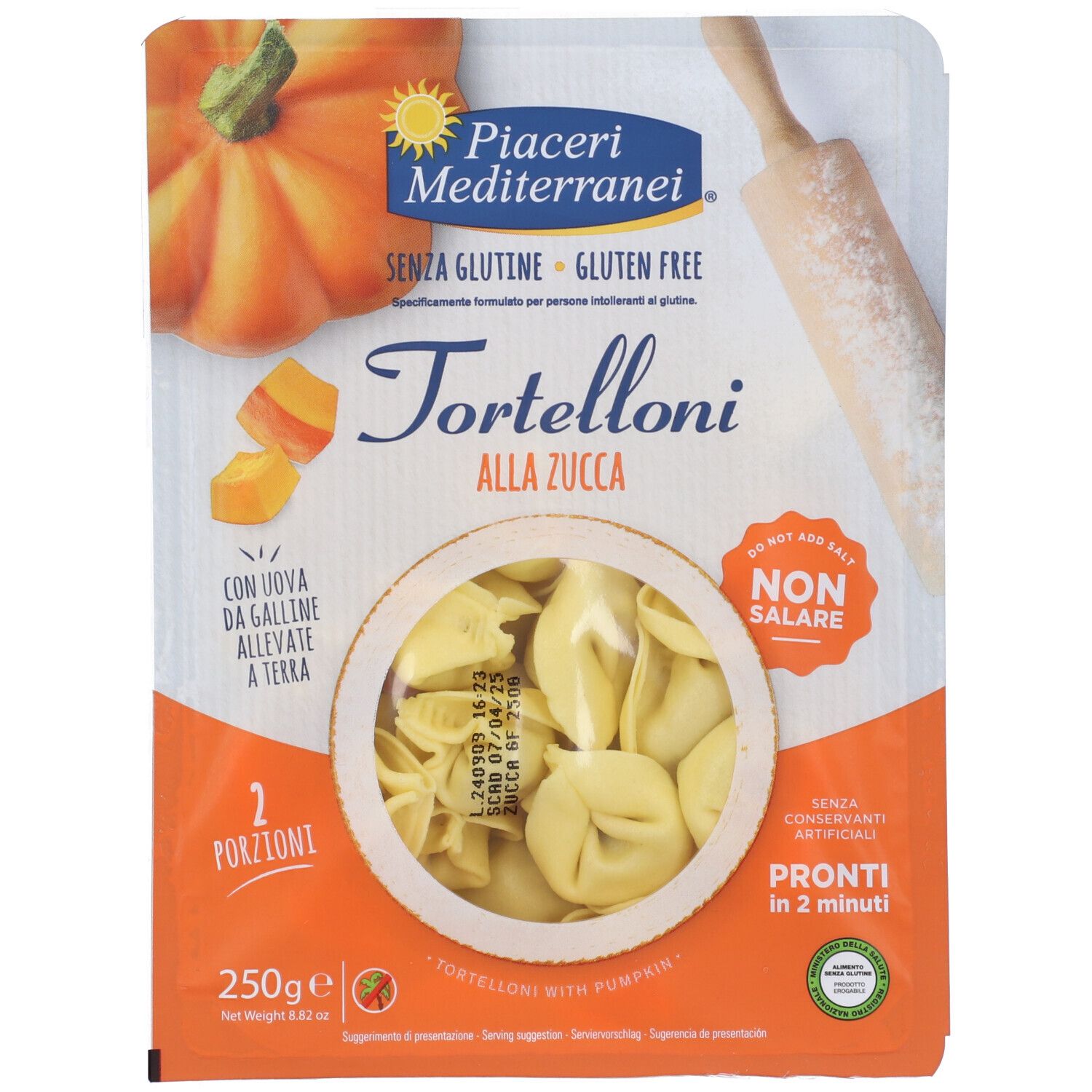 Piaceri Mediterranei Tortelloni Alla Zucca Senza Glutine