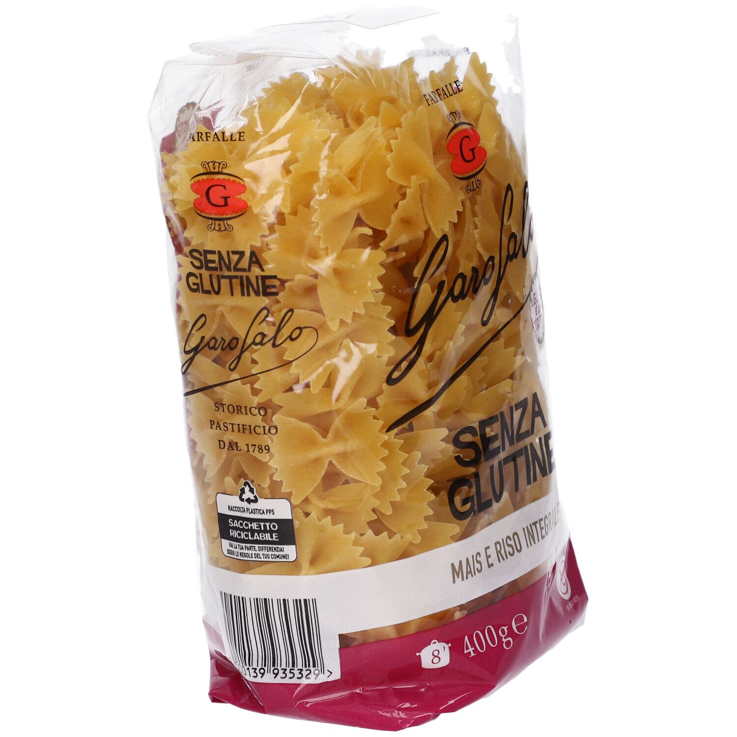 Garofalo Ditalini Rigati Senza Glutine: Farfalle-Nudeln aus Mais und Vollkornreis.