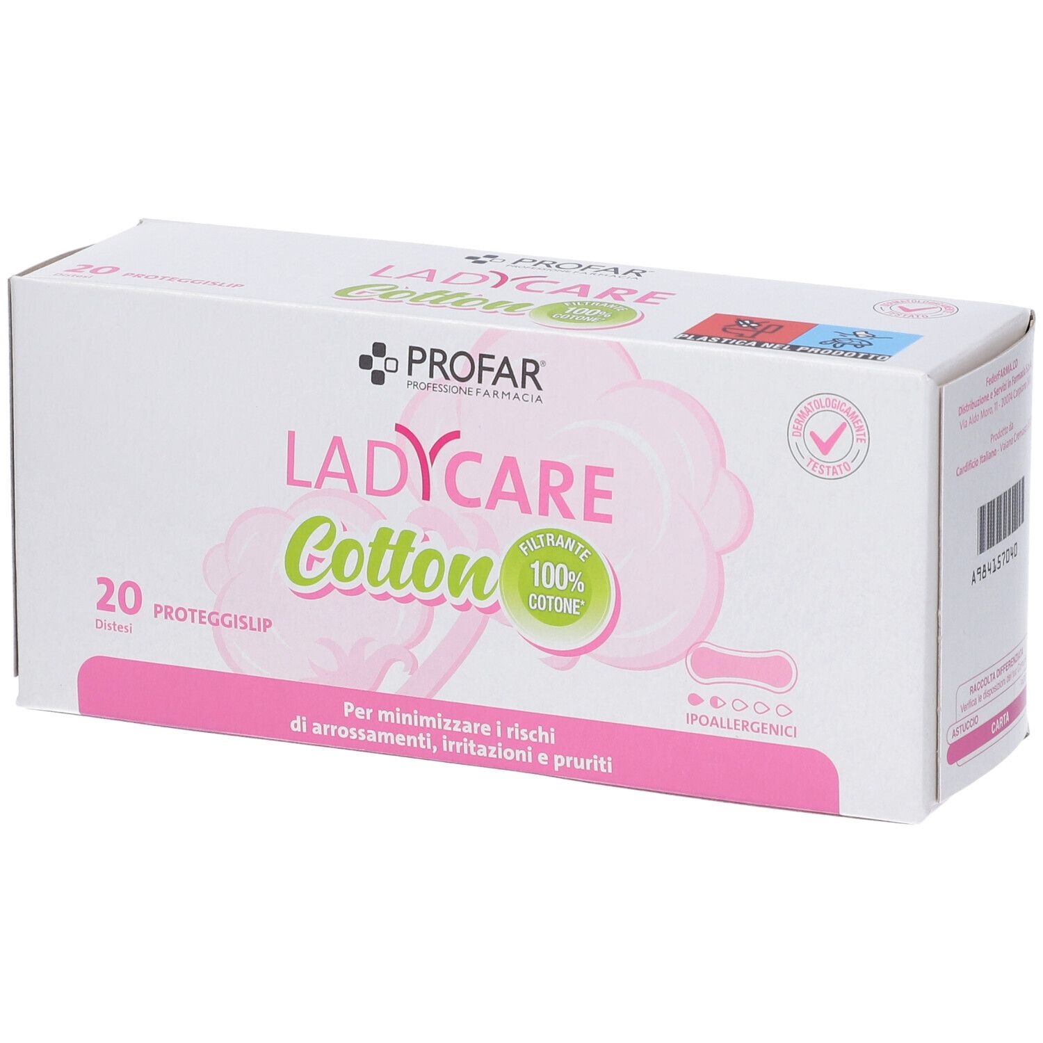 Profarm LadyCare Cotton Proteggislip Ipoallergenici Distesi 20 Pezzi