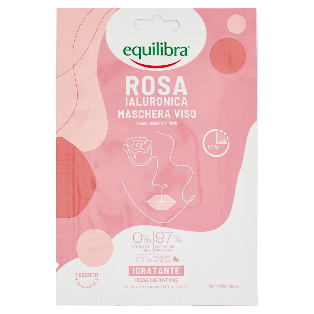 Equilibra Rosa Ialuronica Maschera Viso