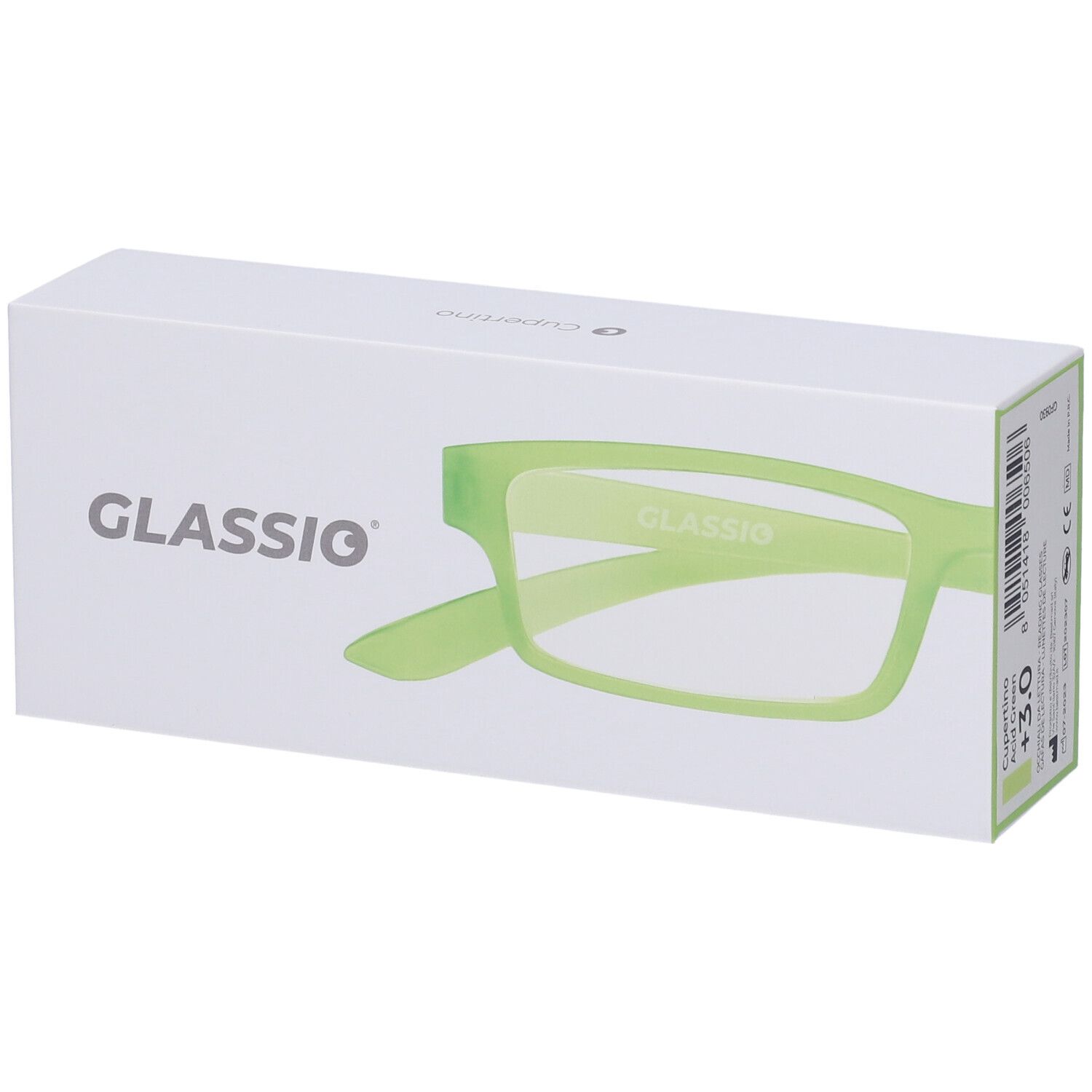 Occhiali da Lettura Glassio Cupertino Colore Verde Acido Gradazione +3,0