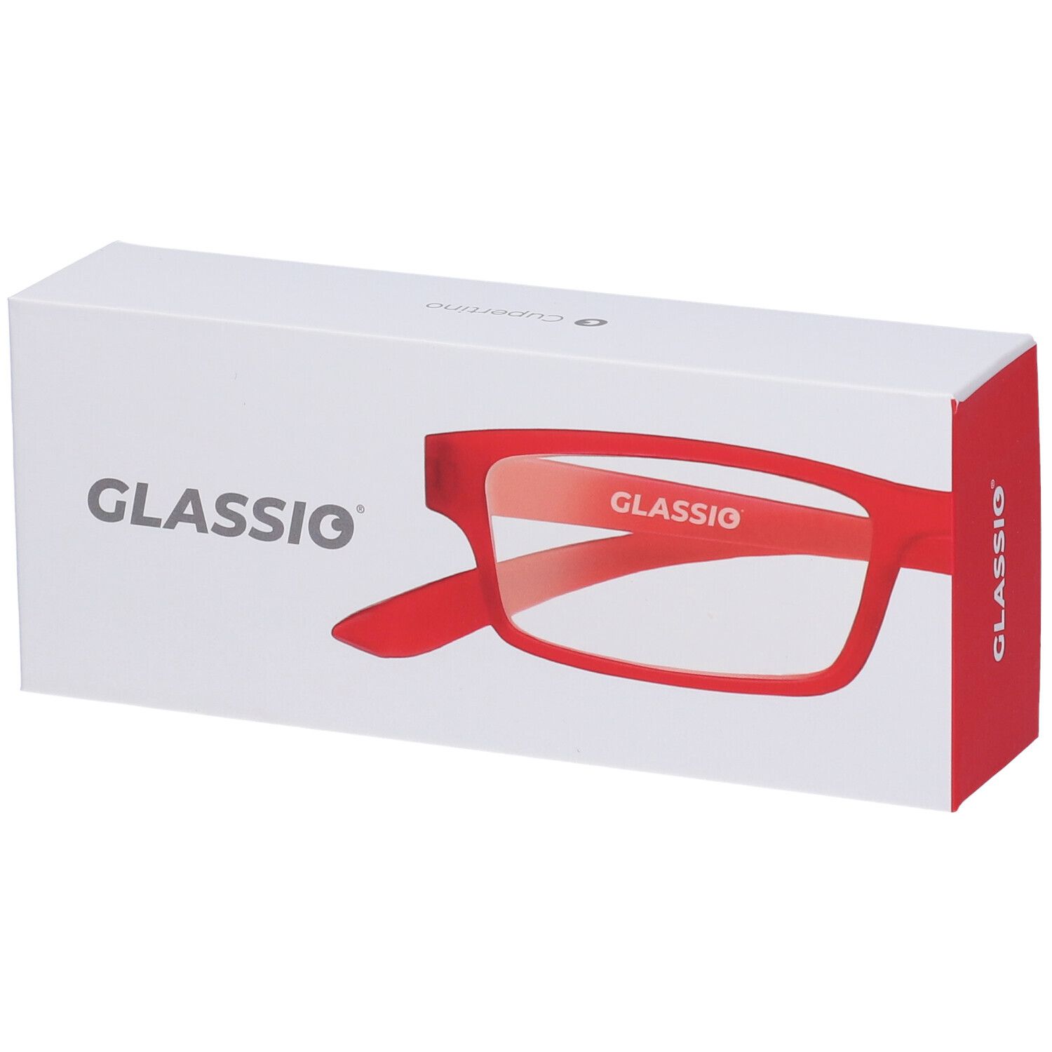 Occhiali da Lettura Glassio Cupertino Colore Rosso Gradazione +1,0