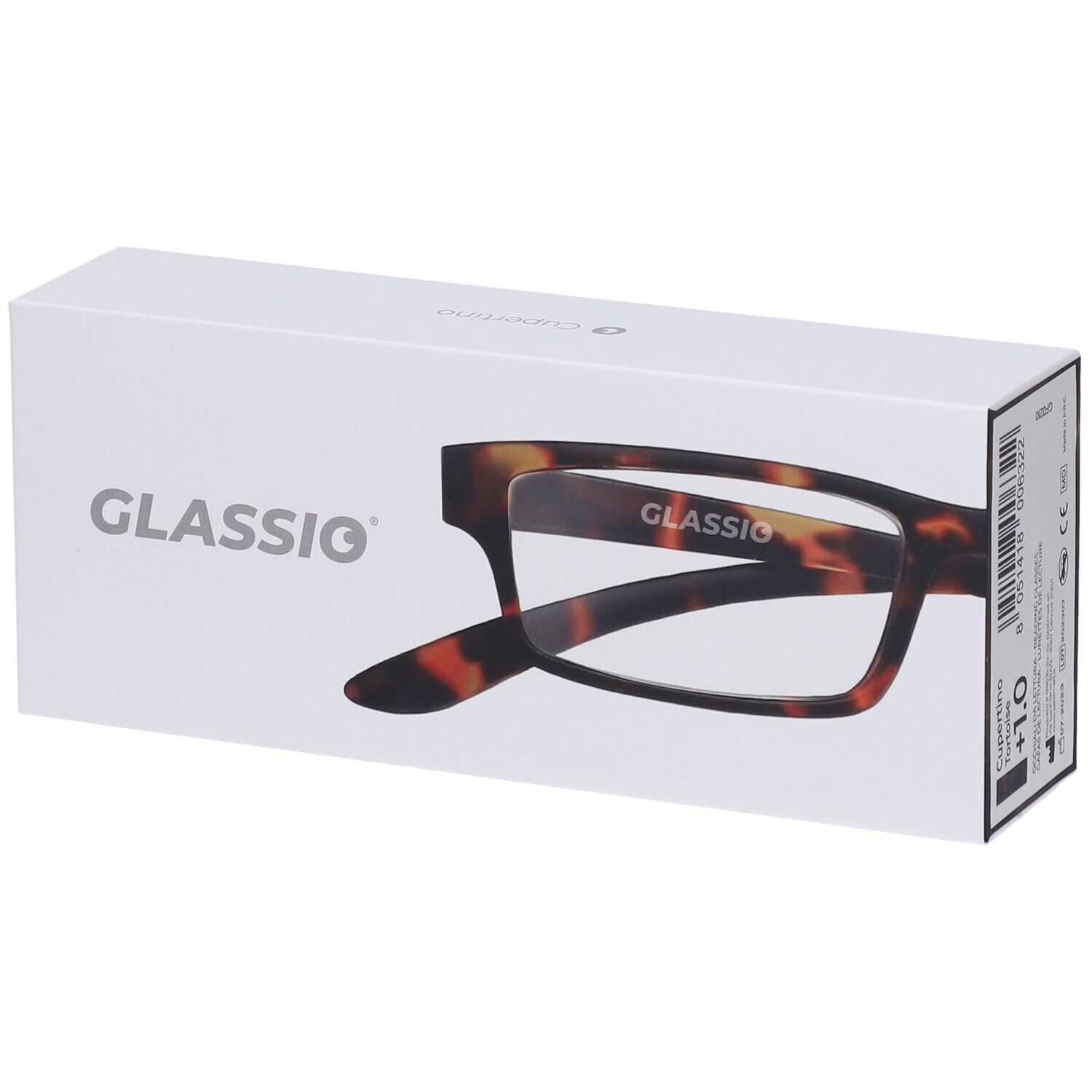 Occhiali da Lettura Glassio Cupertino Colore Tortoise Gradazione +1,0