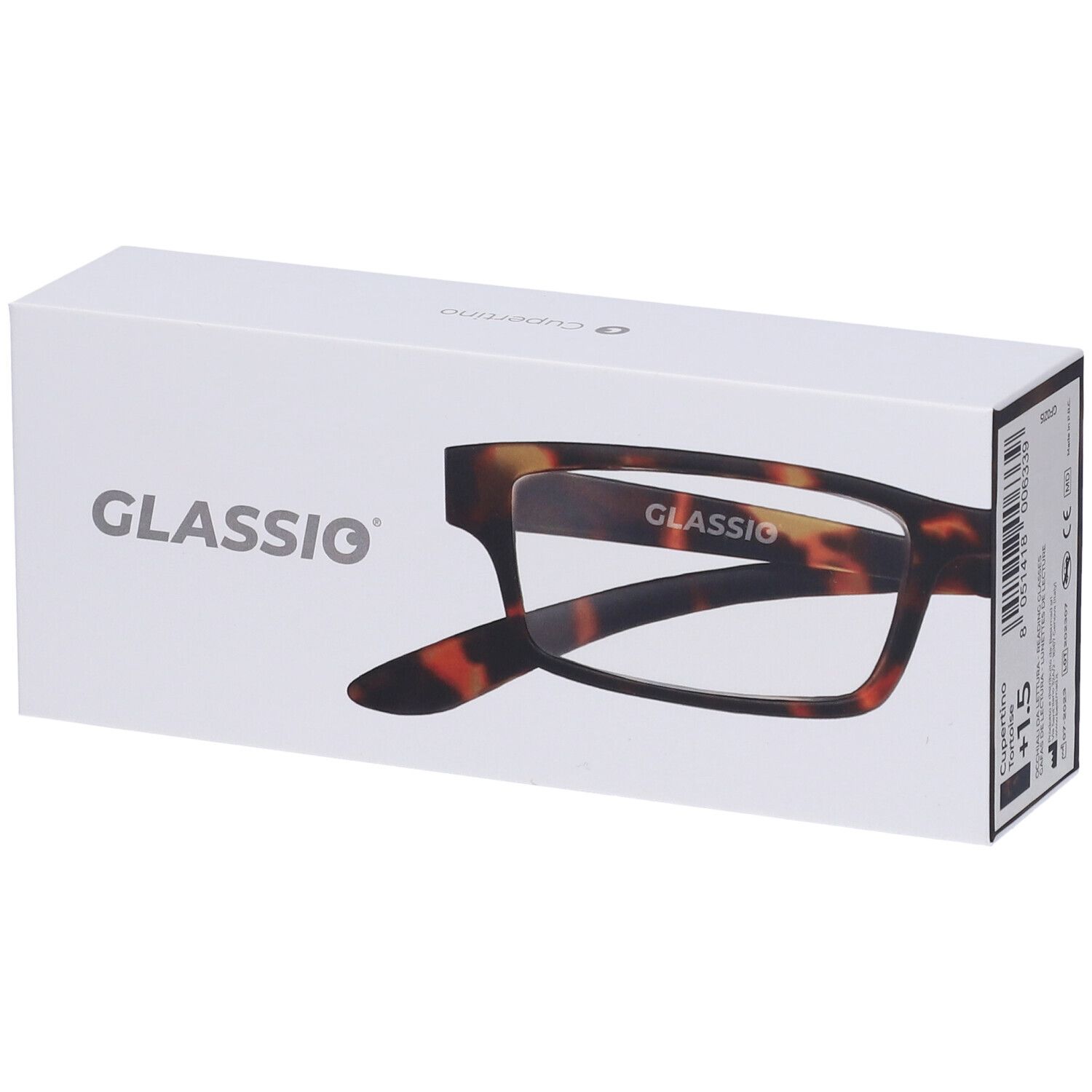 Occhiali da Lettura Glassio Cupertino Colore Tortoise Gradazione +1,5