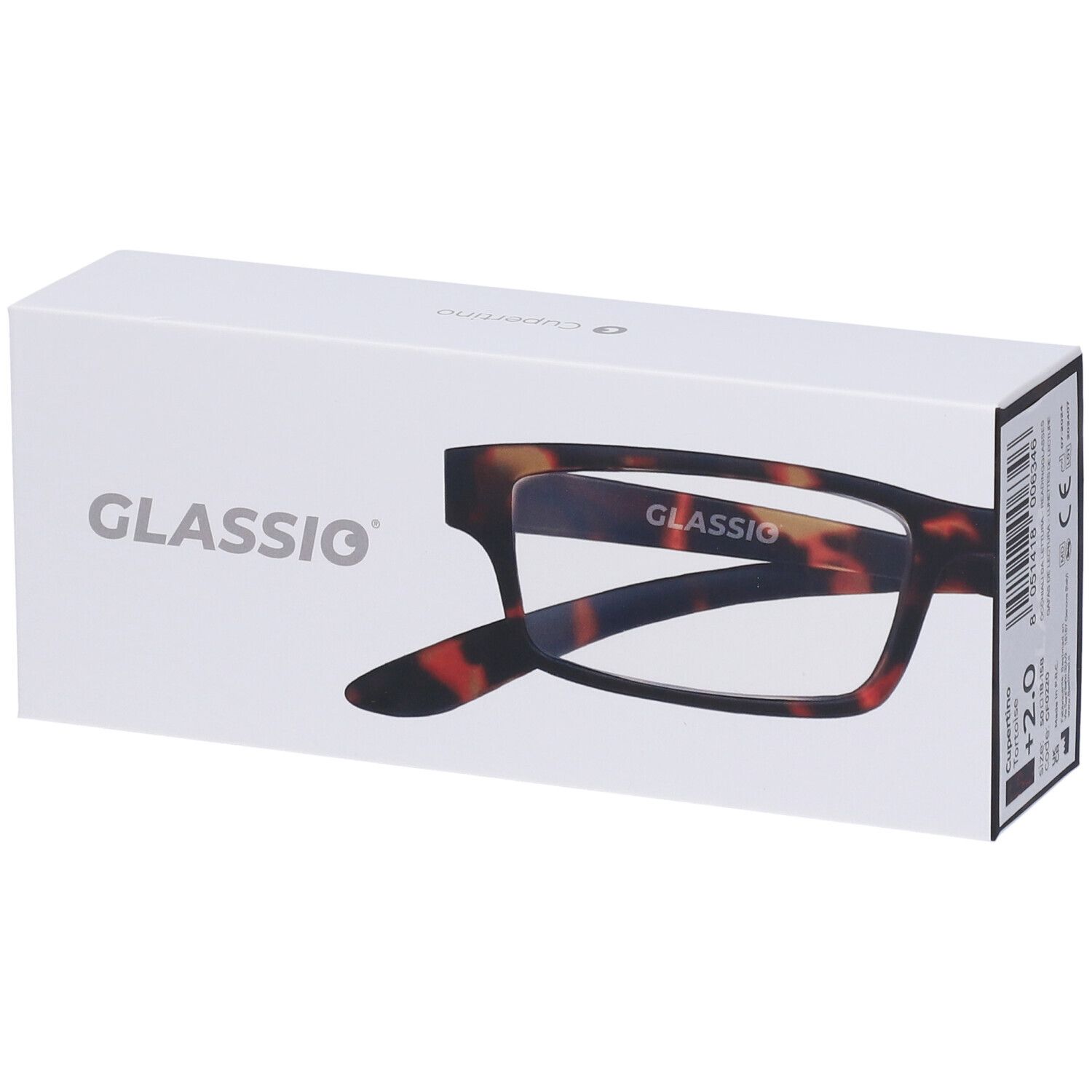 Occhiali da Lettura Glassio Cupertino Colore Tortoise Gradazione +2,0