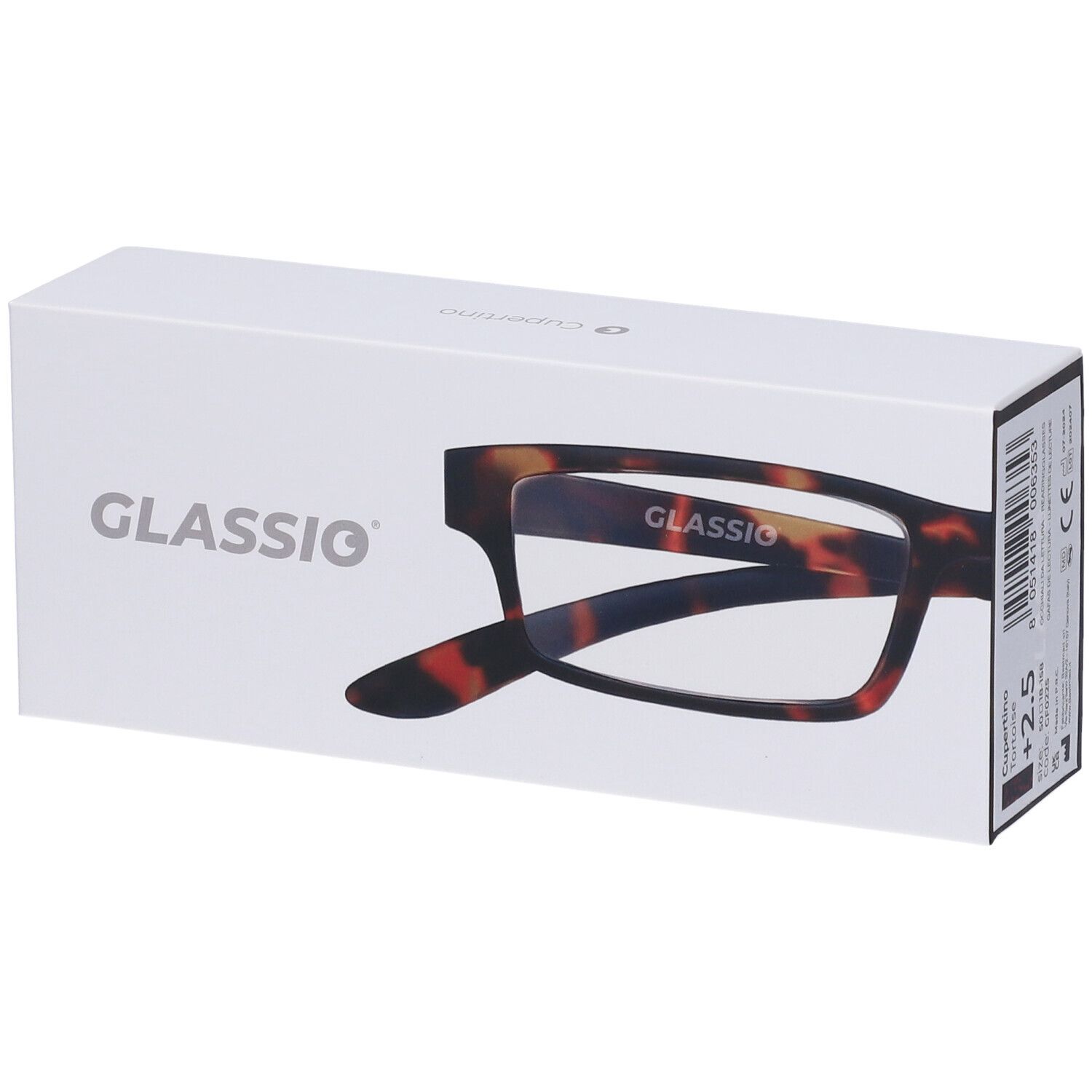 Occhiali da Lettura Glassio Cupertino Colore Tortoise Gradazione +2,5