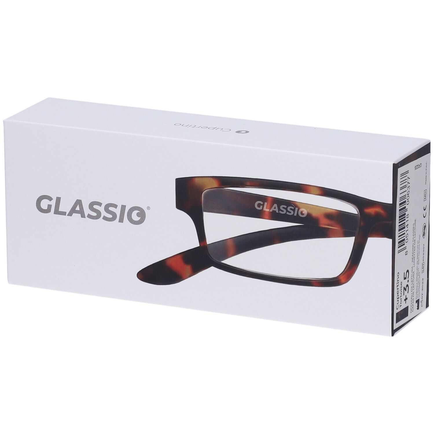 Occhiali da Lettura Glassio Cupertino Colore Tortoise Gradazione +3,5