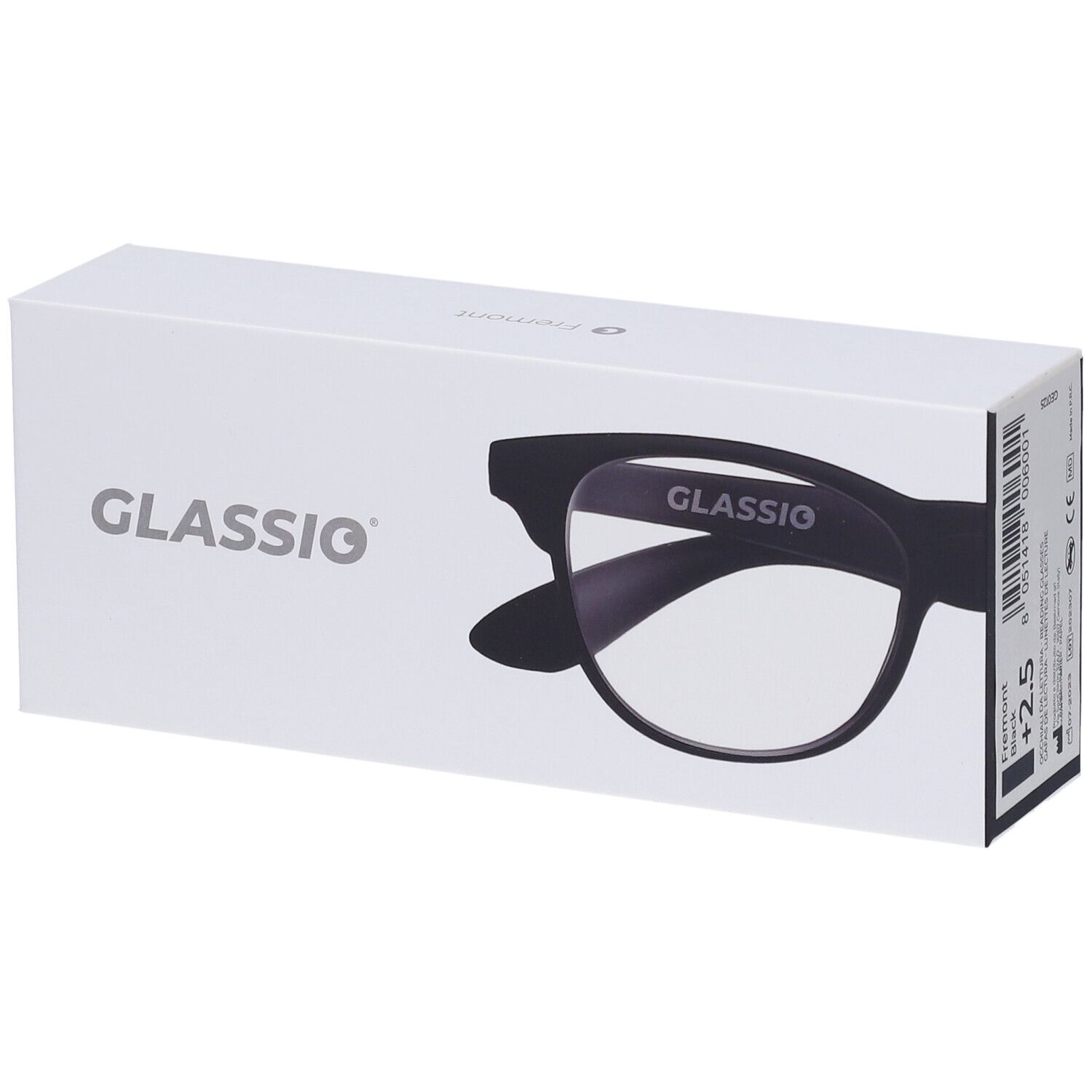 Occhiali da Lettura Glassio Fremont Colore Nero Gradazione +2,5