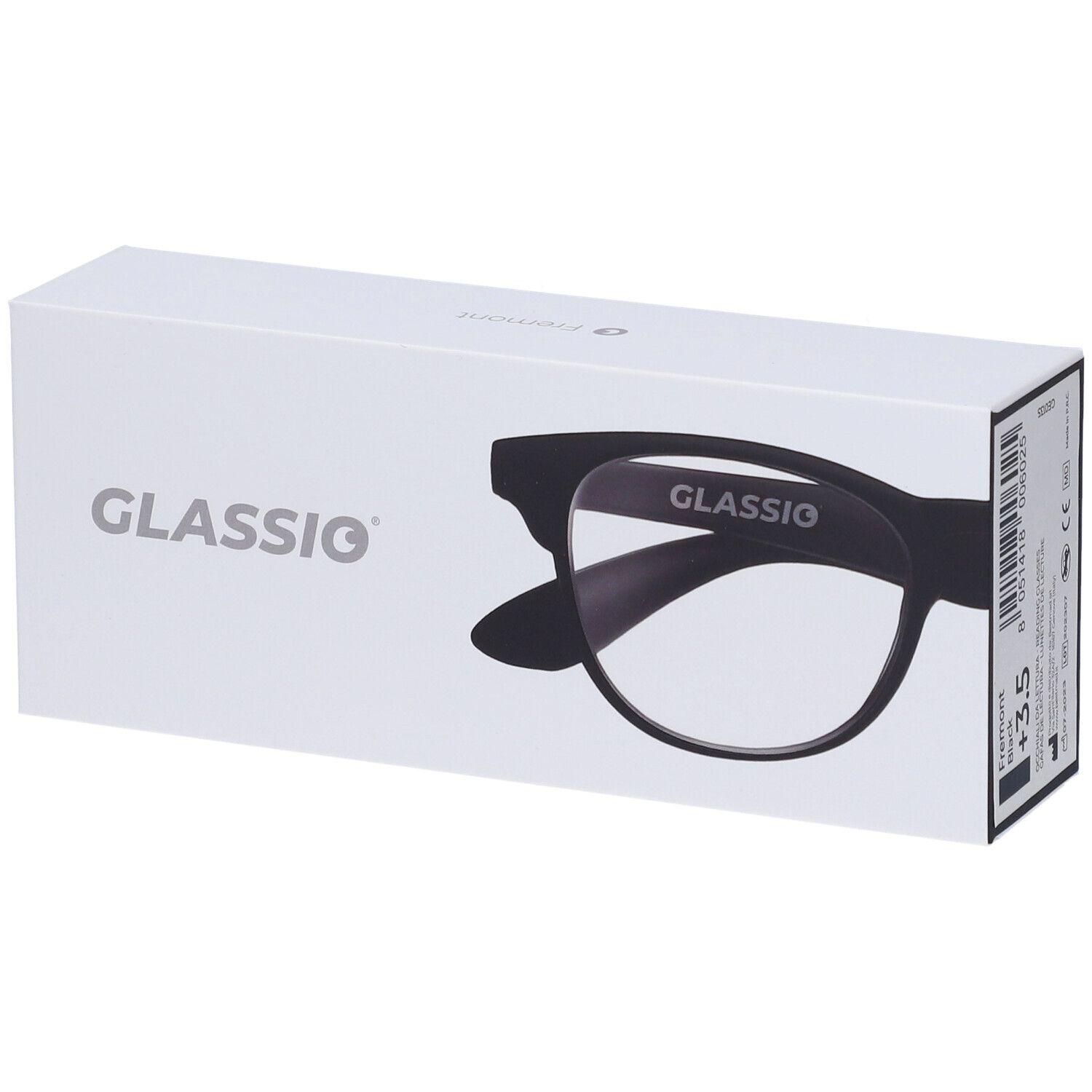 Occhiali da Lettura Glassio Fremont Colore Nero Gradazione +3,5
