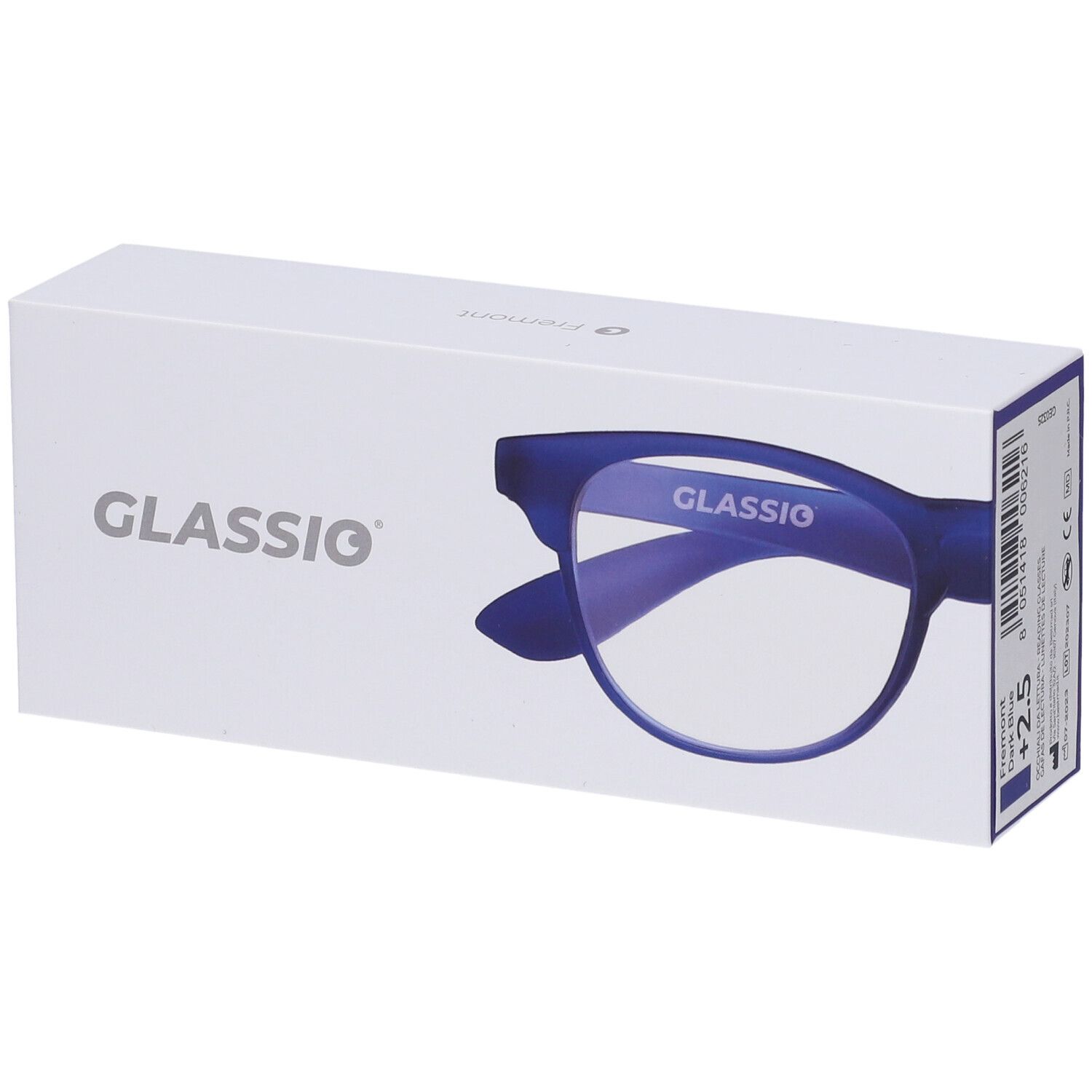 Occhiali da Lettura Glassio Fremont Colore Blu Scuro Gradazione +2,5