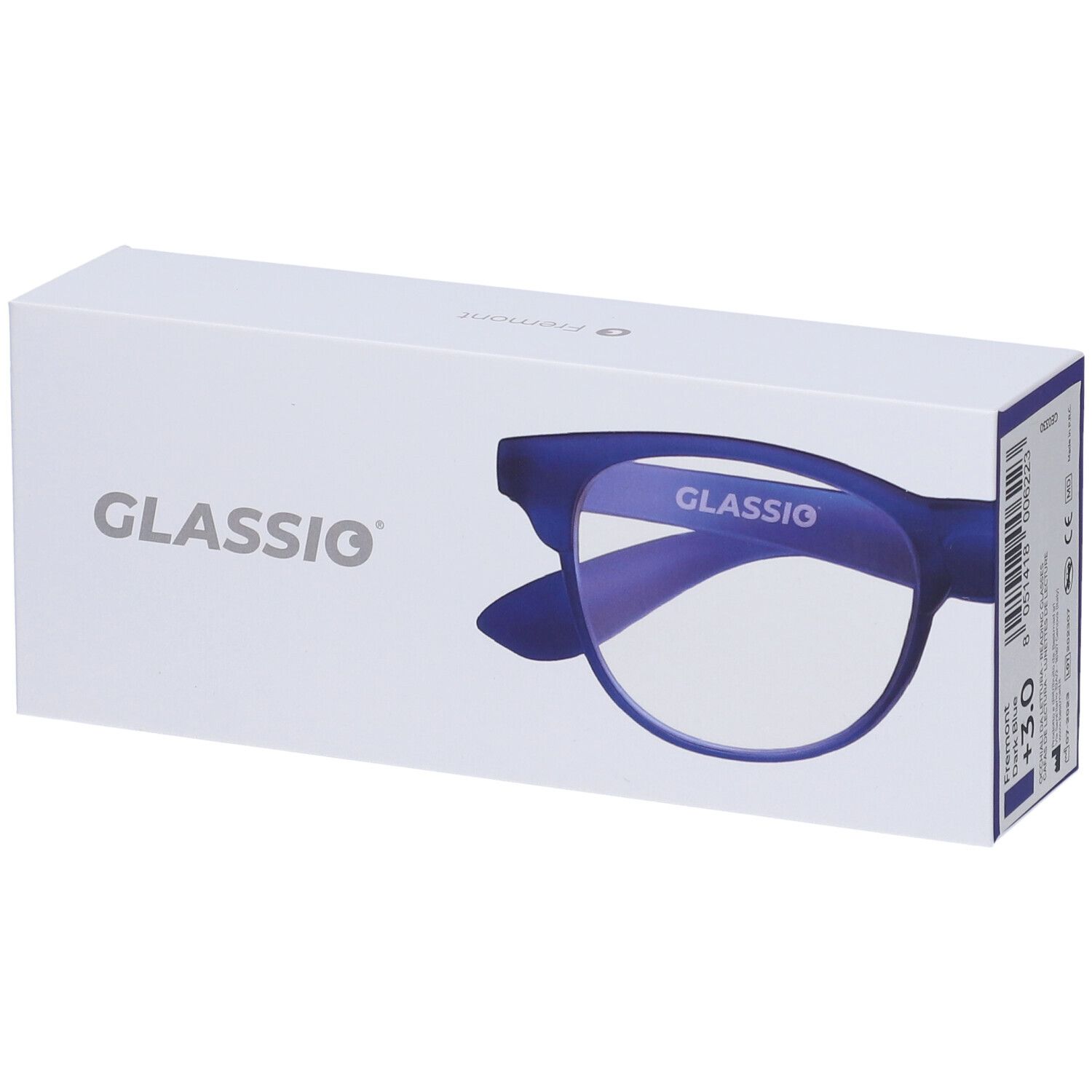 Occhiali da Lettura Glassio Fremont Colore Blu Scuro Gradazione +3