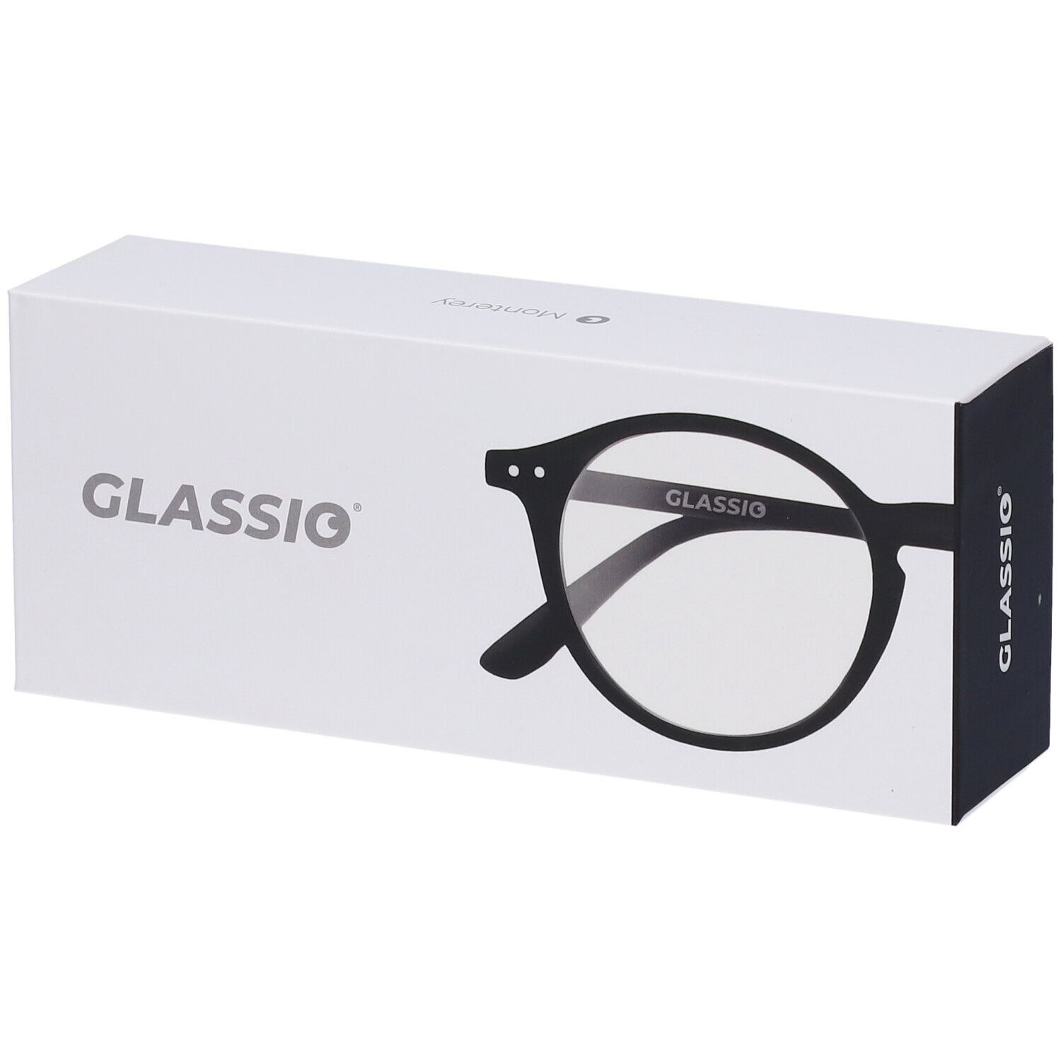 Occhiali da Lettura Glassio Monterey Colore Nero Gradazione +2,5