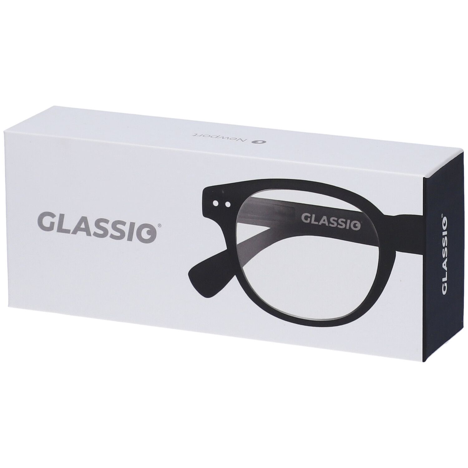 Occhiali da Lettura Glassio Newport Colore Nero Gradazione +2,0