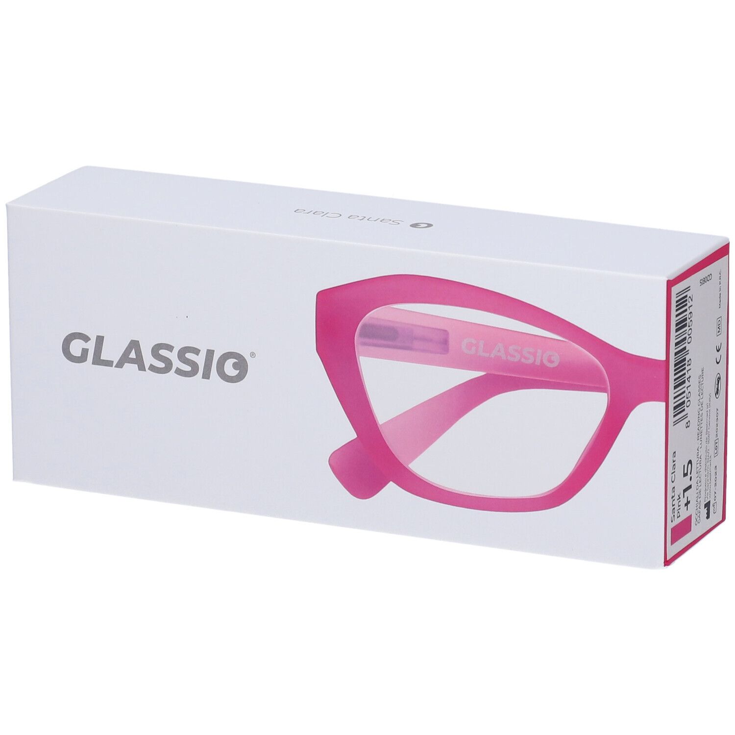 Occhiali da Lettura Glassio Santa Clara Colore Rosa Gradazione +1,5