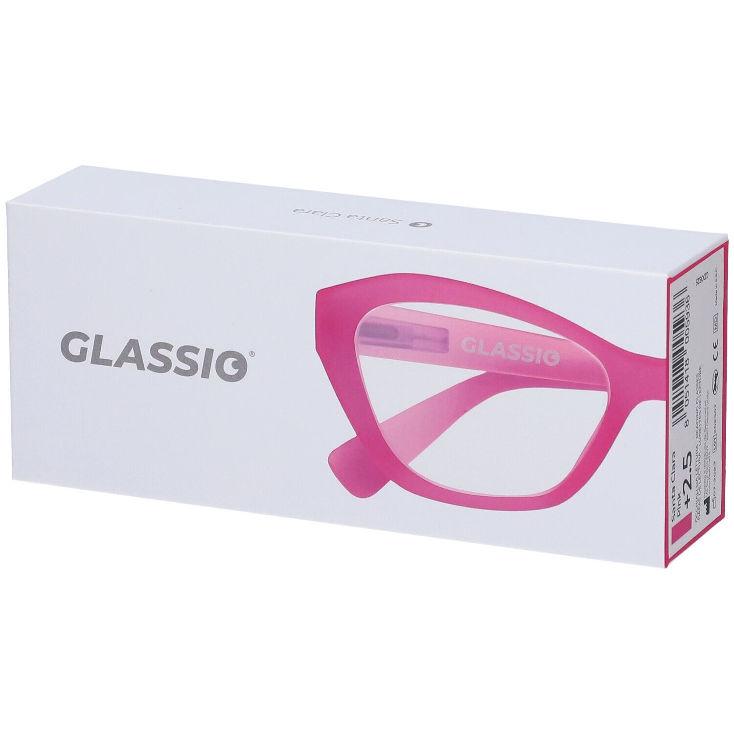 Occhiali da Lettura Glassio Santa Clara Colore Rosa Gradazione +2,5