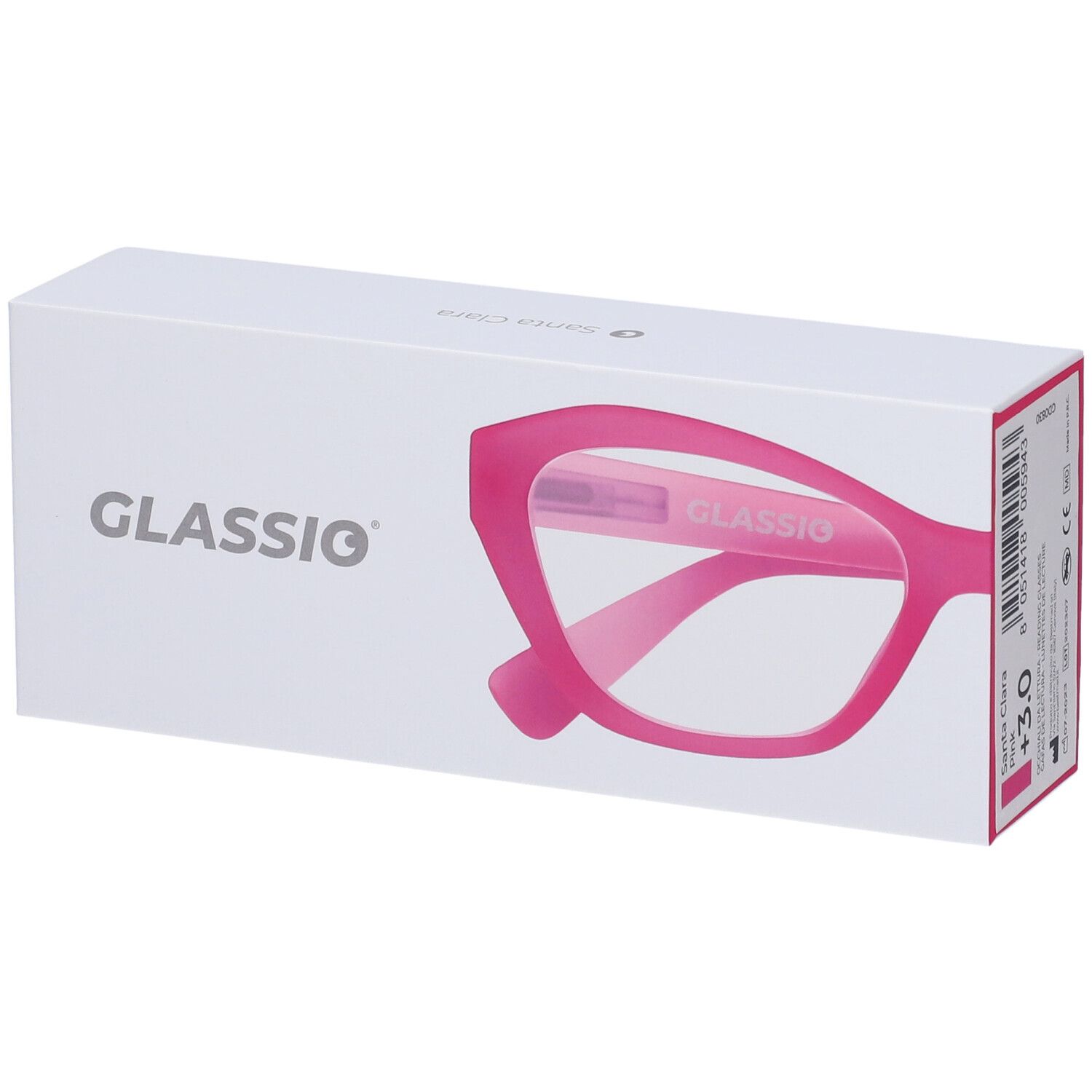 Occhiali da Lettura Glassio Santa Clara Colore Rosa Gradazione +3,0