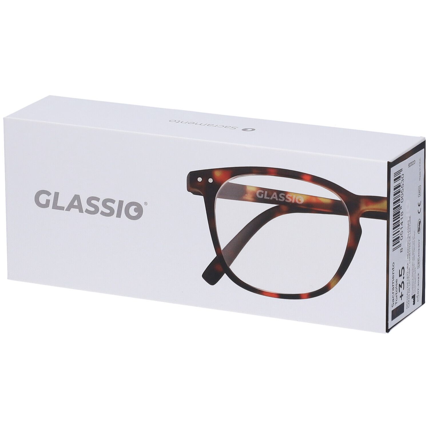 Occhiali da Lettura Glassio Sacramento Colore Tortoise Gradazione +3,5