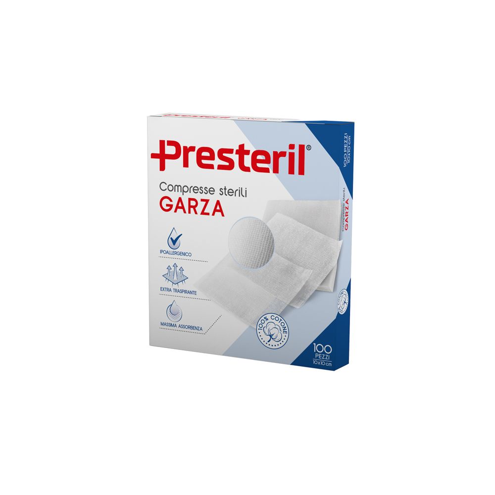Garza Medipresteril 12/8 10X10 100 St Gaze