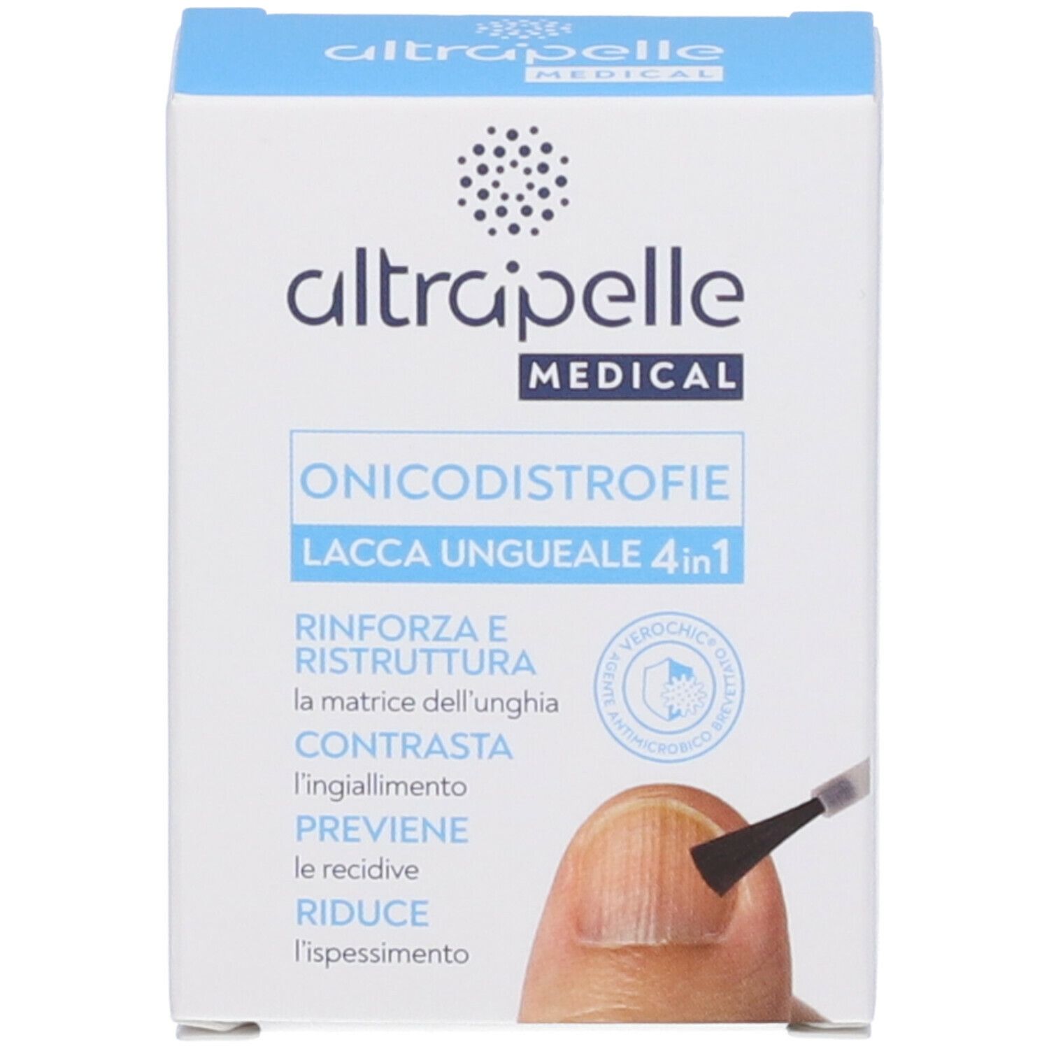 Ultrapelle Medical Nagellack 4in1 gegen Nagelpilz. Stärkt und repariert die Nagelmatrix.