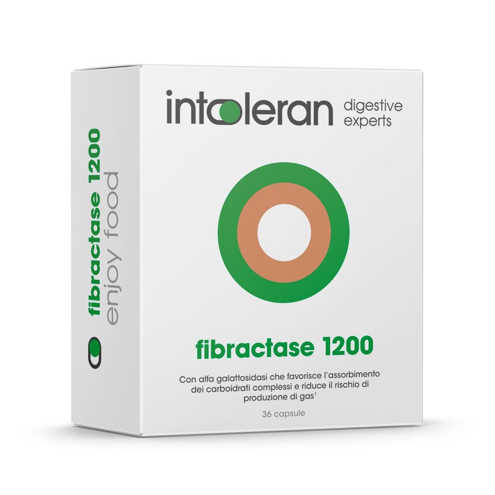 Intoleran Fibractase 1200 (Fibractase Forte) Capsule Gamma FODMAP - risparmia il 10% con il codice: INTOLERAN10