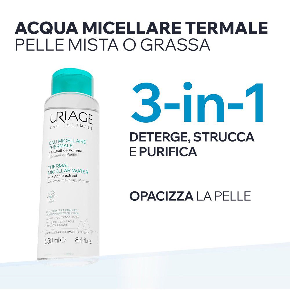 Uriage Acqua Micellare Termale Per Pelli Miste E Grasse 100 Ml - Immagine 6