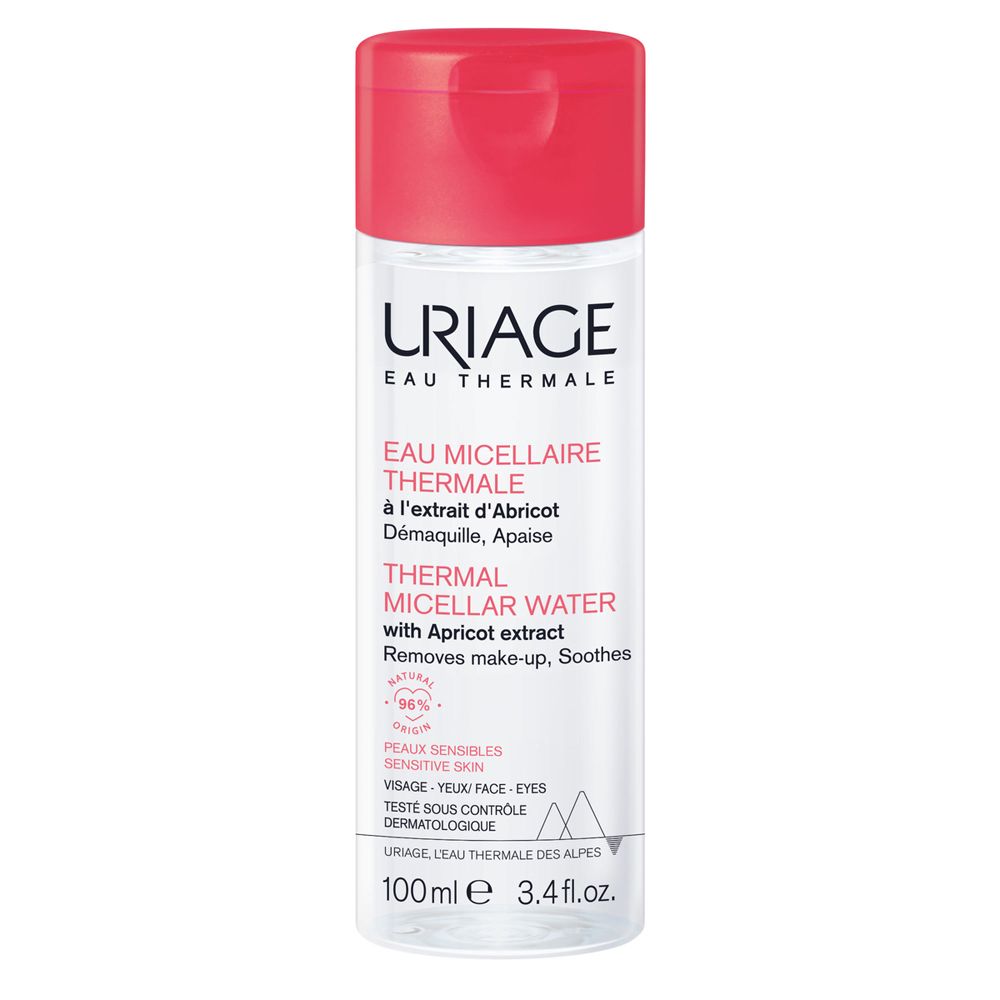 URIAGE Acqua micellare termale pelle sensibile, viso, occhi, labbra, strucca, lenisce