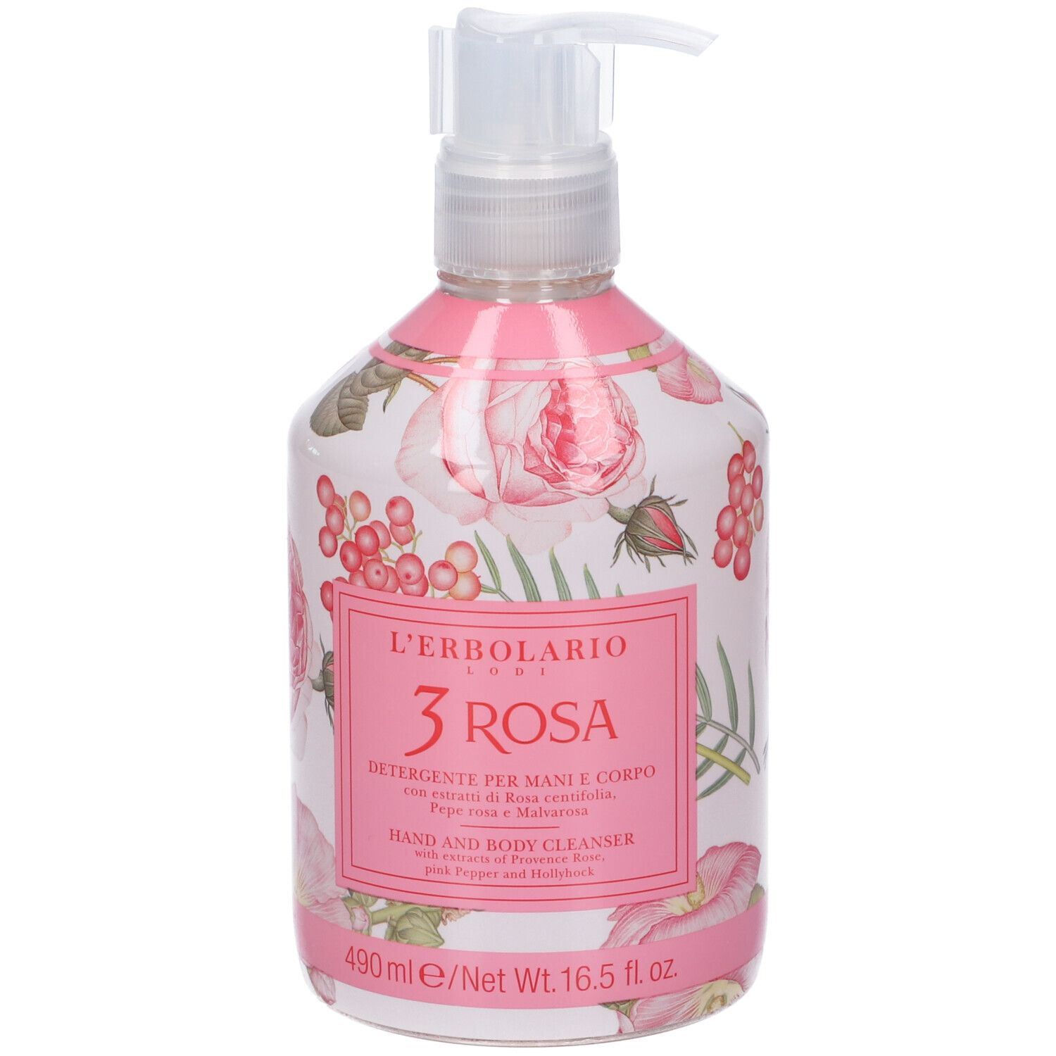 L`Erbolario Detergente Mani e Corpo 3 Rosa