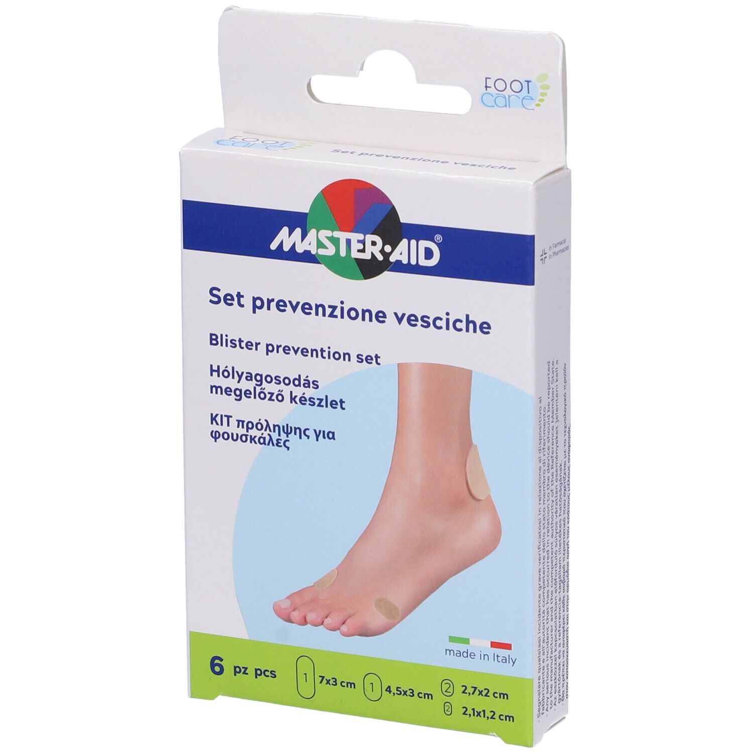 Protezione Vesciche Master-Aid Footcare Mix 6 Pezzi A3