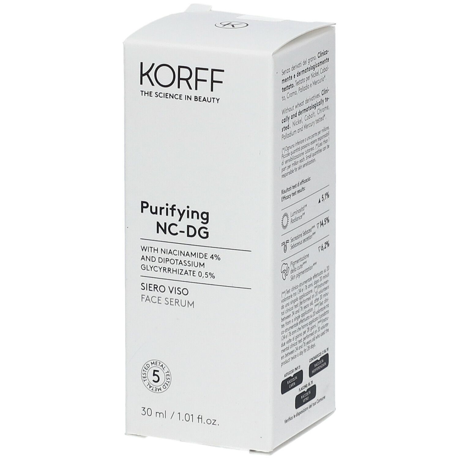 KORFF Purifying NC-DG Siero Viso