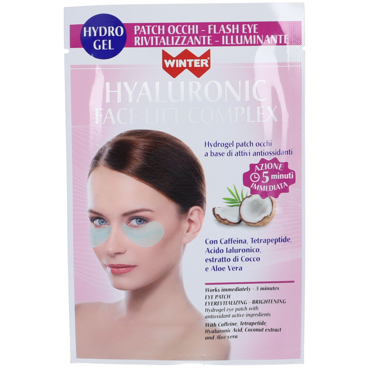 Gdp -General Dietet.pharma Rosa Patch Occhi Winter Hyal Face Lift Complex, Idrogel - Immagine 4