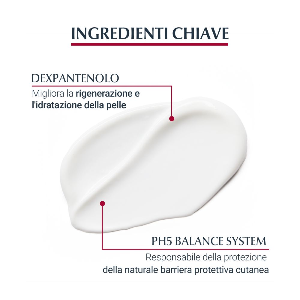 Testo e crema. Testo: Dexpantenolo, pH5 Balance System.