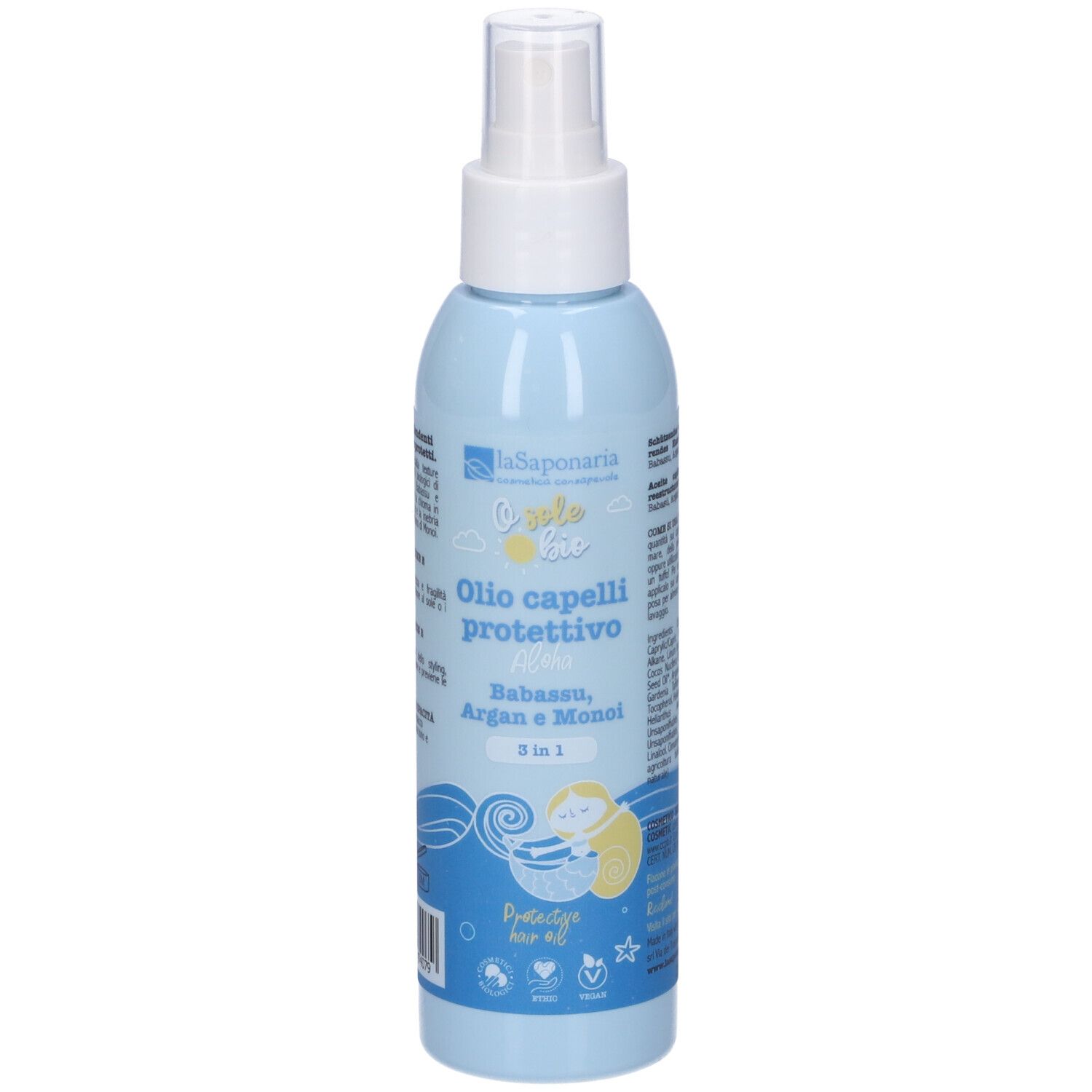 La Saponaria Olio Spray per Capelli protettivo 3 in 1 - Aloha- Risparmia il 10% con il codice: saponaria0926